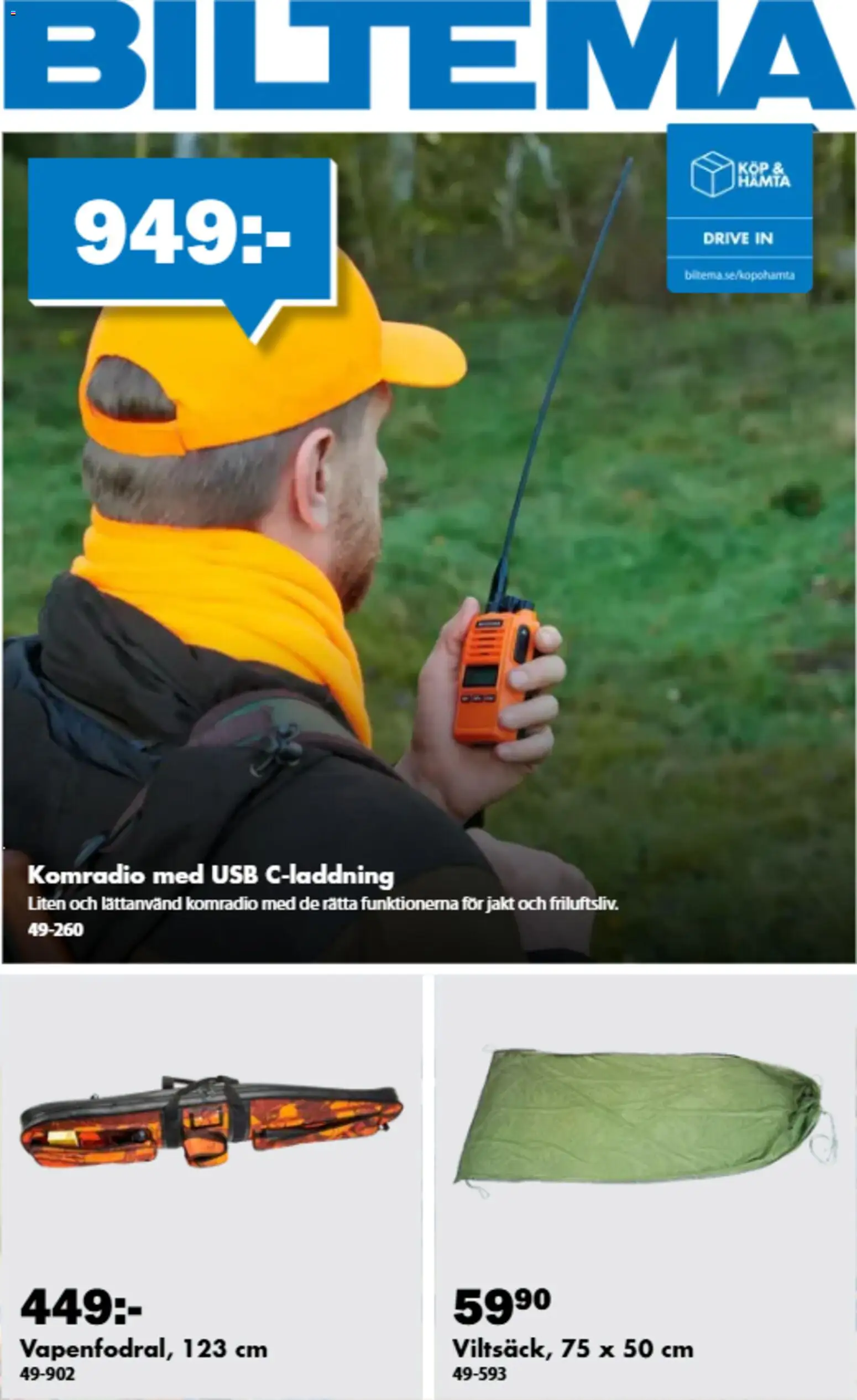Biltema reklamblad aktuell från 19/08/2026 | Sida: 1 | Produkter: USB