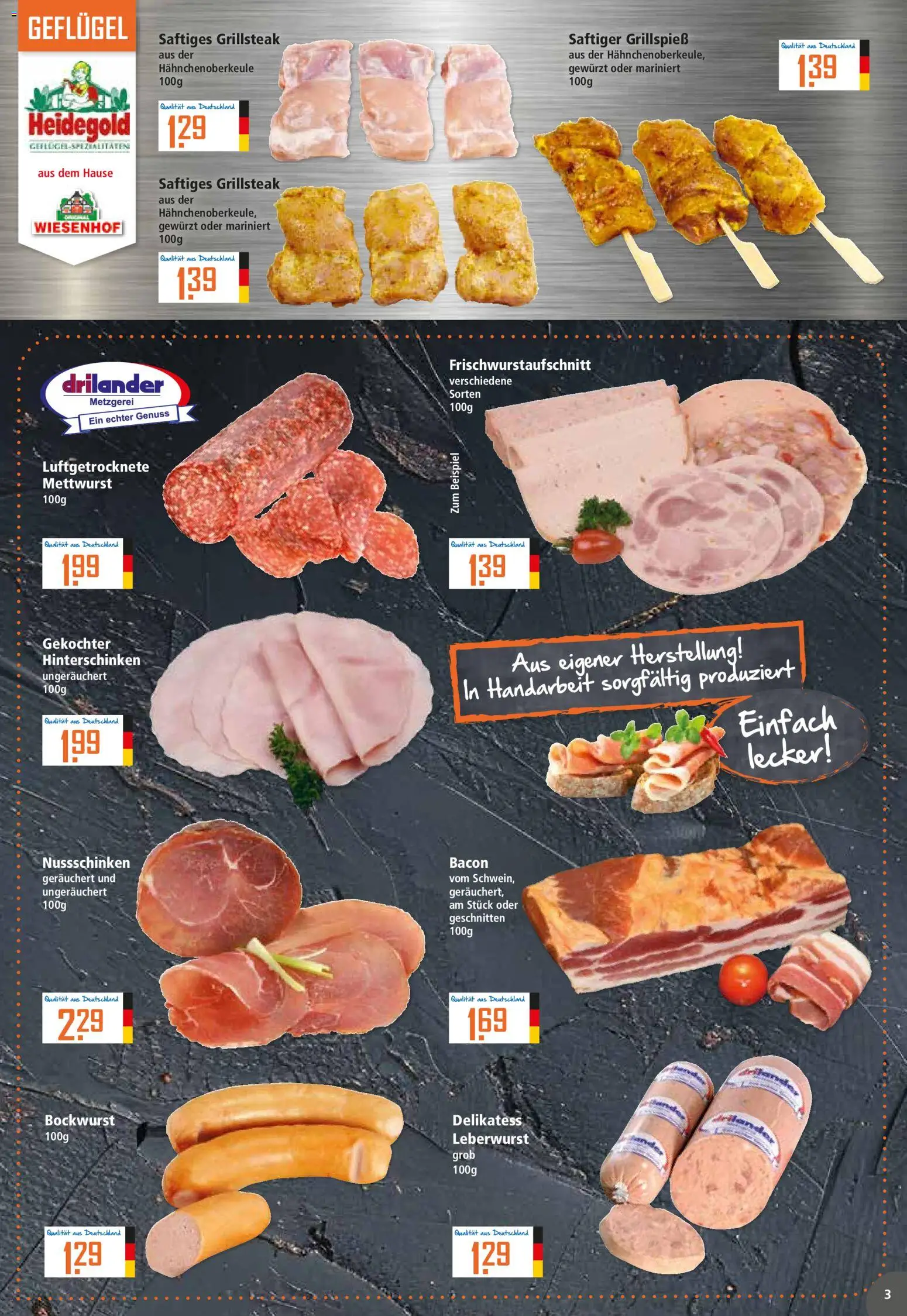 Klaas & Kock Prospekt – gültig ab 01.06.2026 | Seite: 3 | Produkte: Bockwurst