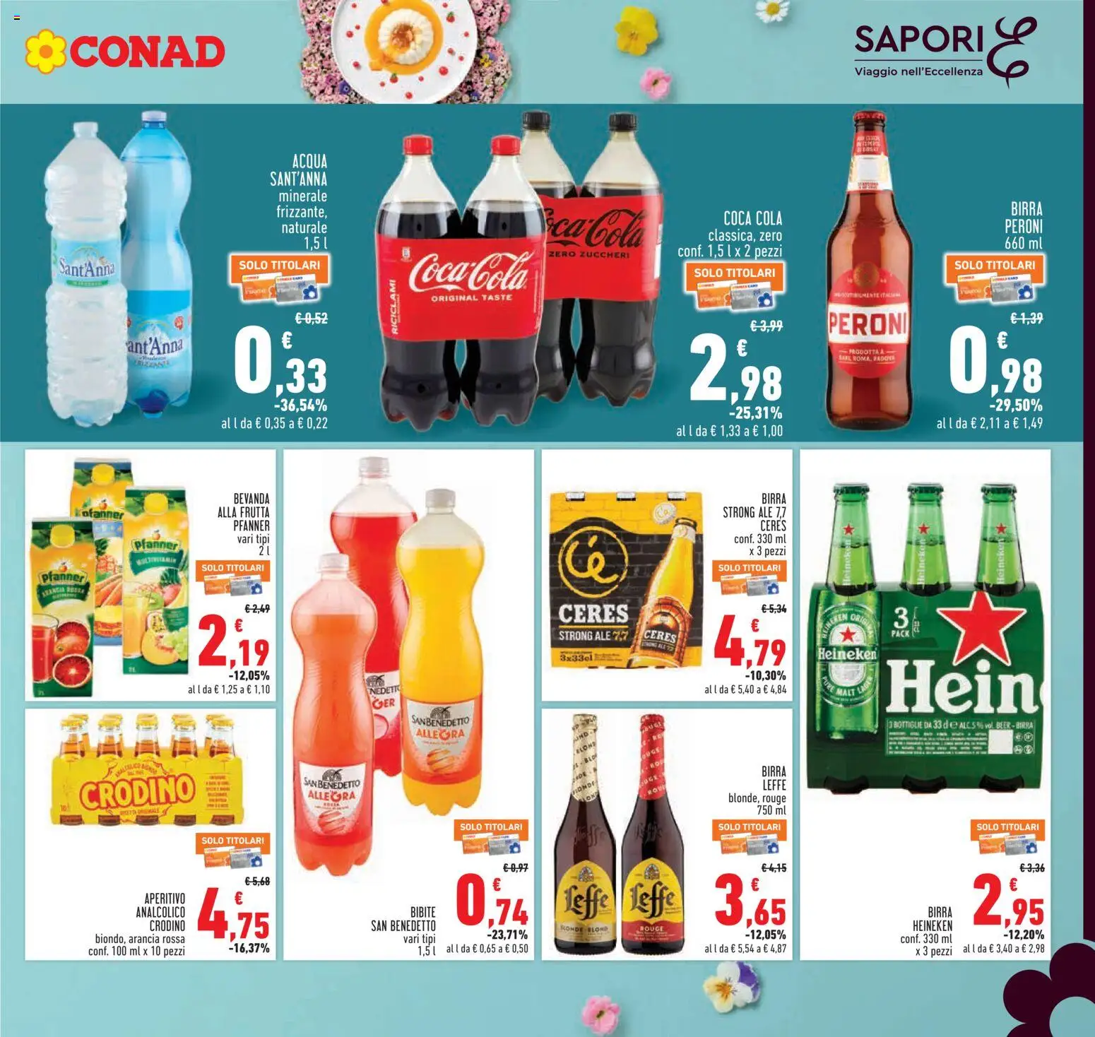 Volantino Conad del 26.03.2026 | Pagina: 17 | Prodotti: Ceres, Arancia, Coca Cola, Aperitivo