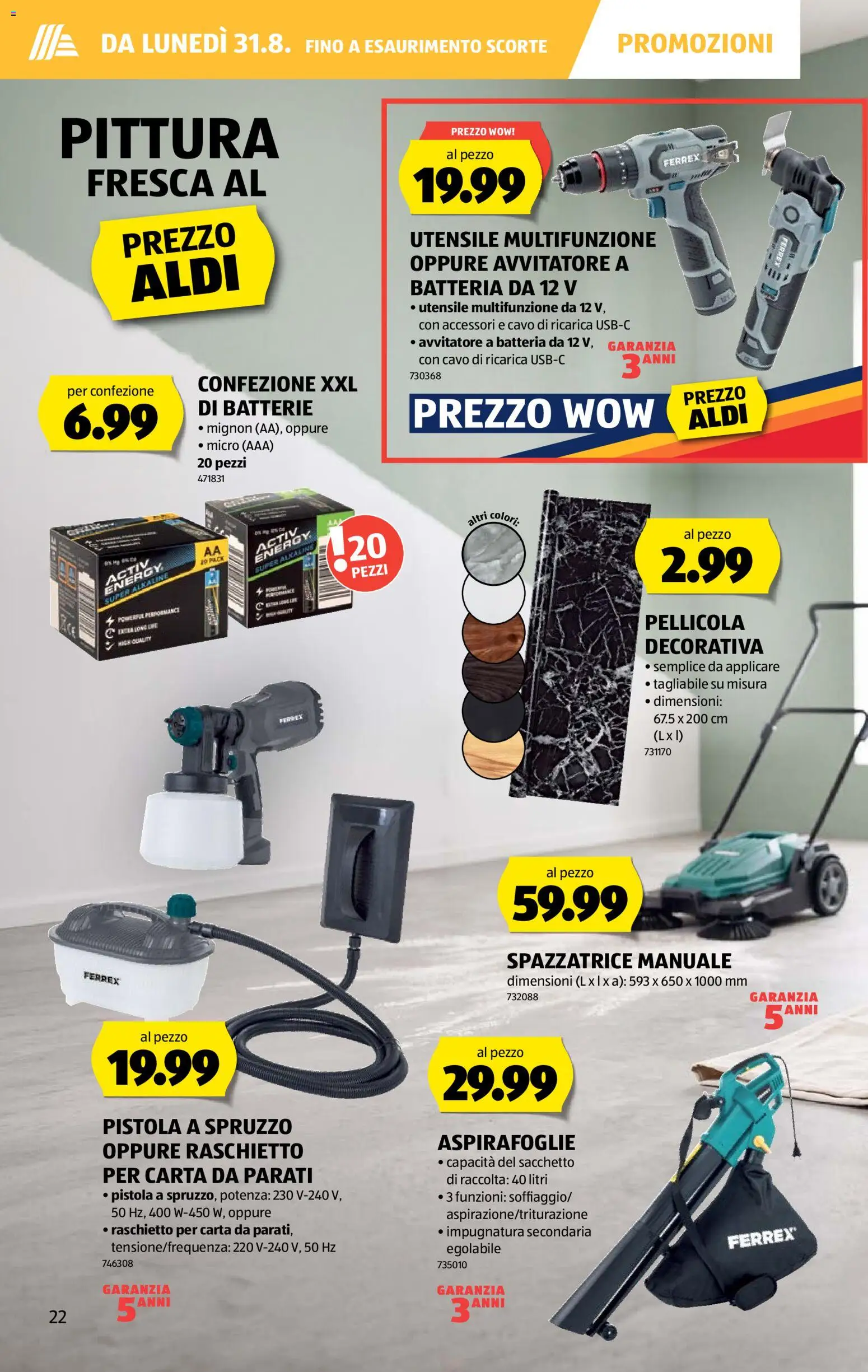 Aldi aktionen IT – gültig ab 27.08.2026 | Seite: 22 | Produkte: Batterie