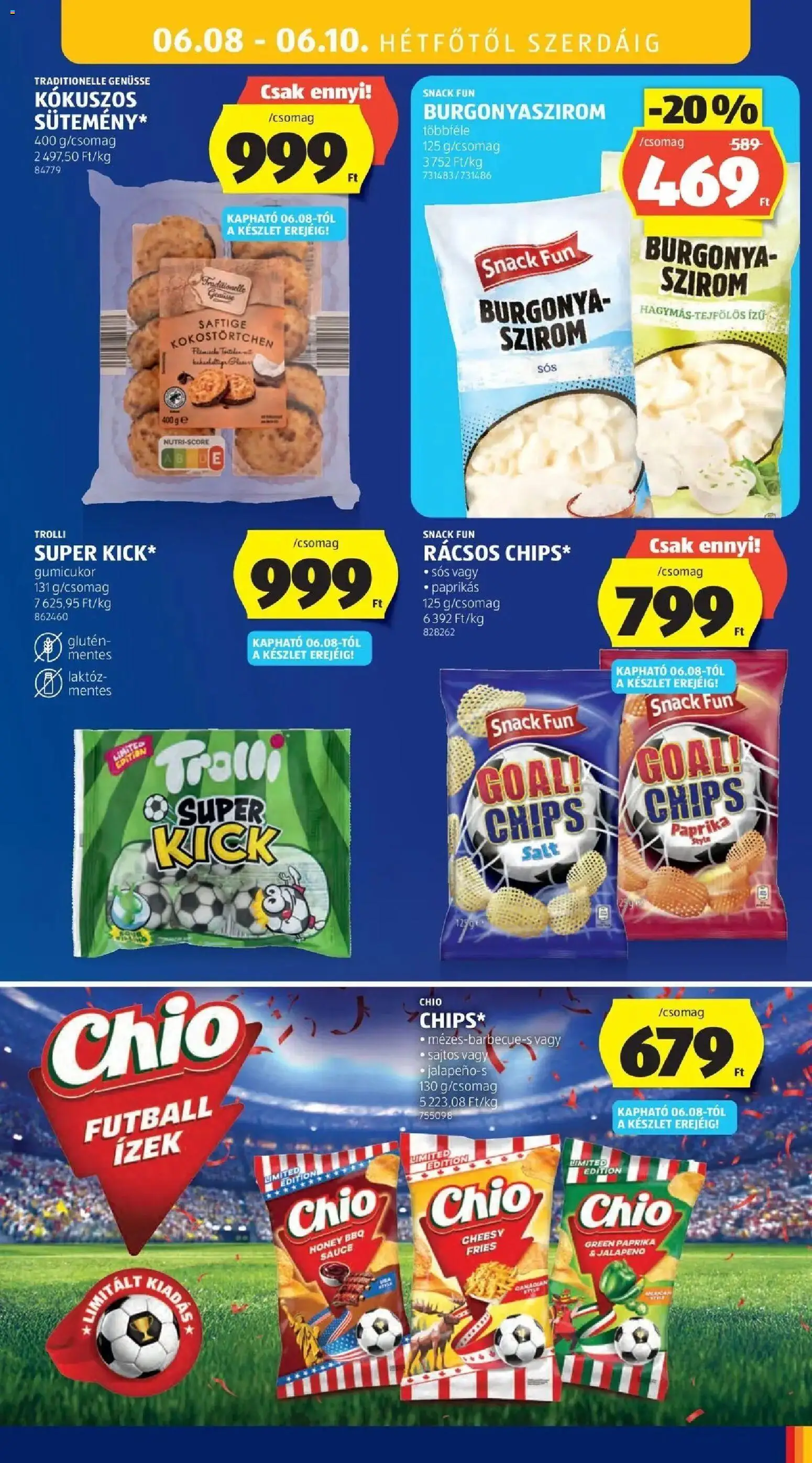 Aldi akciós ujság - amely érvényes a következő dátumtól: 04.06.2026 | Oldal: 37 | Termékek: Jalapenos, Burgonya, Burgonyaszirom, Jalapeno