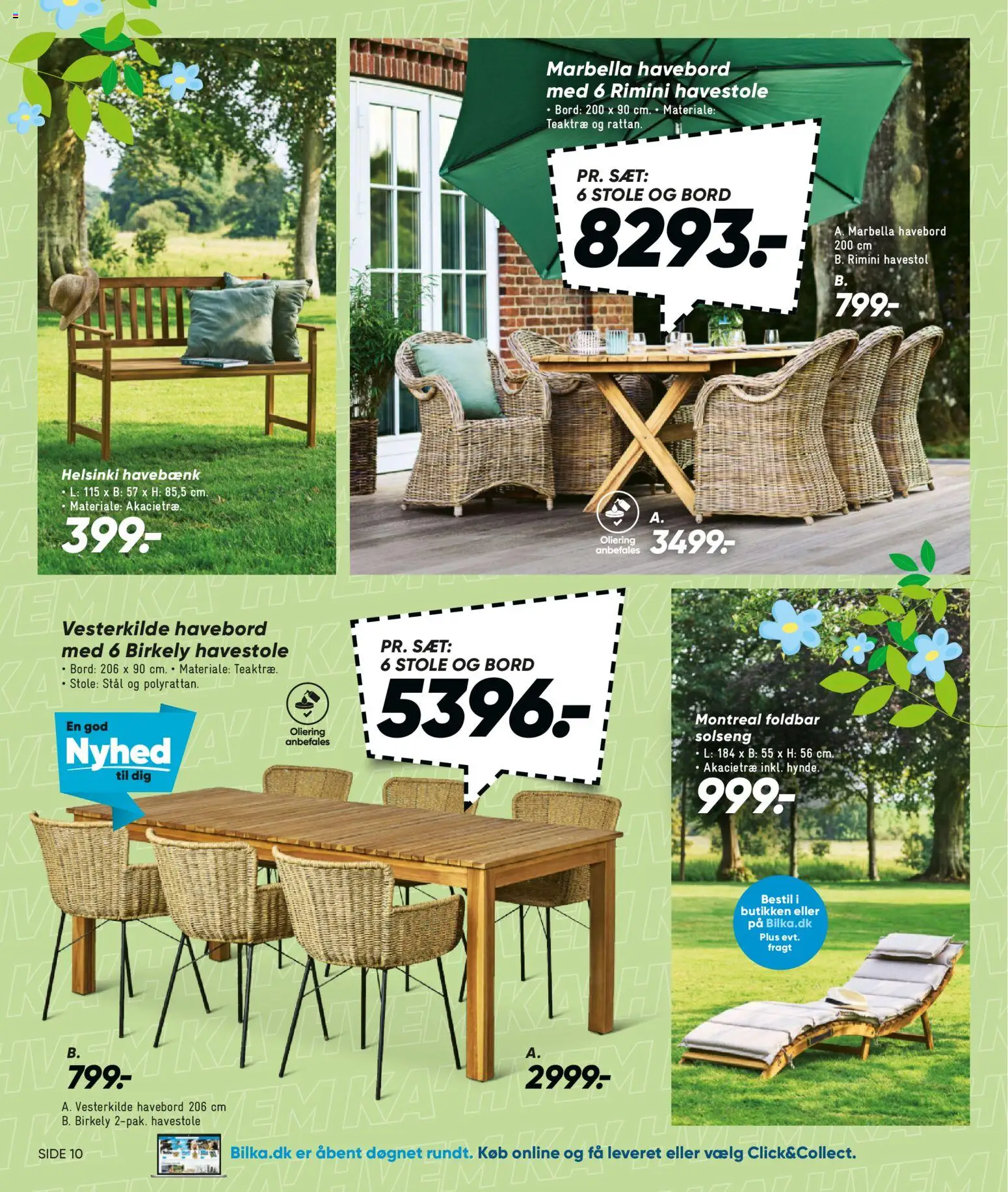 Bilka tilbudsavis – gyldig fra 27.03.2026 | Side: 10 | Produkter: Bord, Havestole