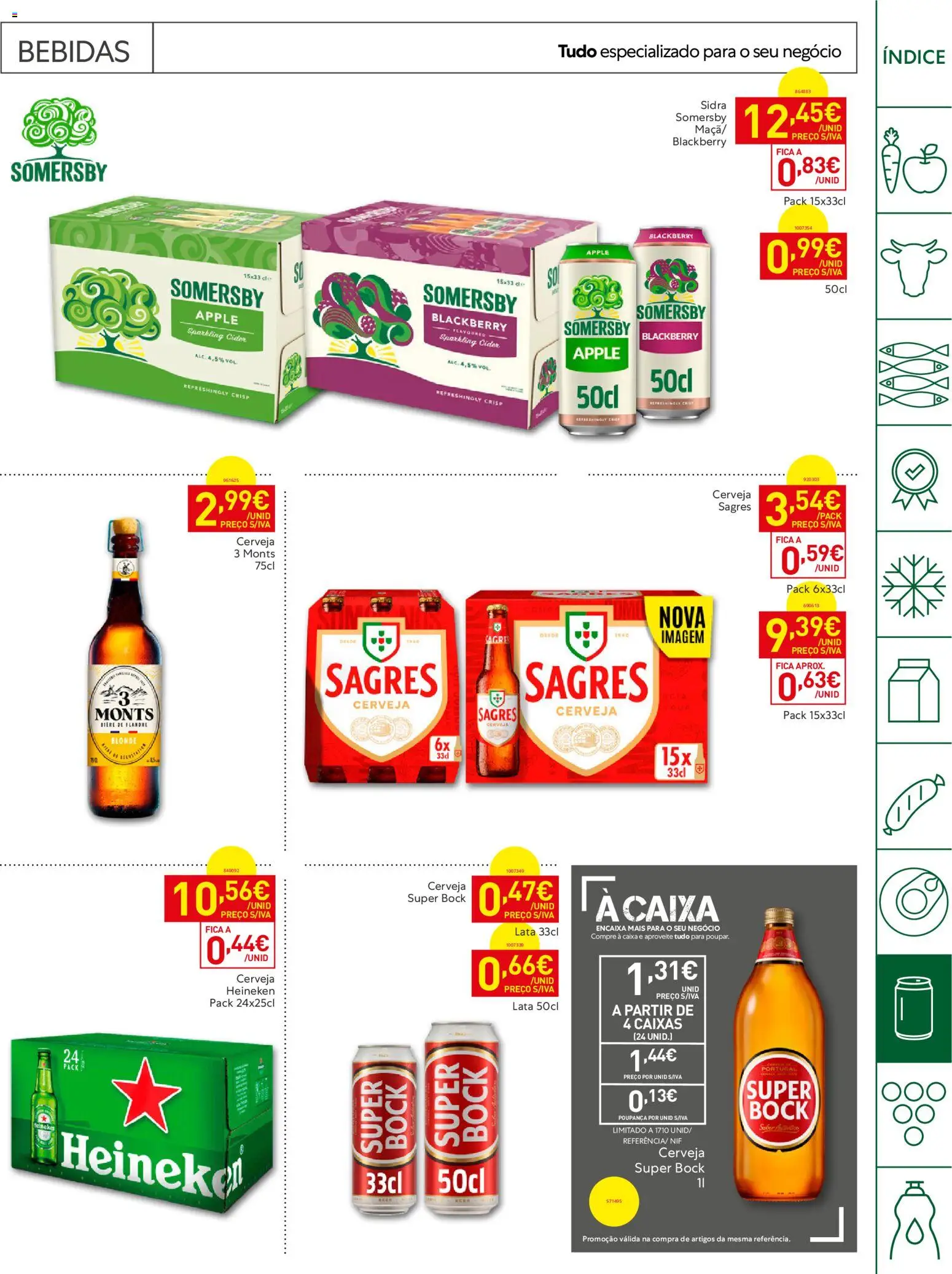 Recheio Horeca │ válido de 11/08/2026 | Página: 21 | Produtos: Super bock, Bebidas, Cerveja, Somersby