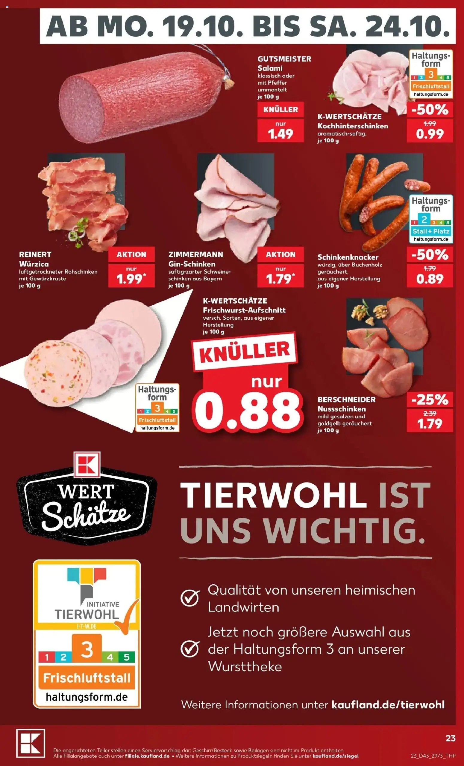 Prospekt Kaufland ab 19.10.2026 » Angebote Online zum Blättern | Seite: 27 | Produkte: Beilagen, Pfeffer, Salami, Schinken