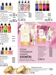 Avon katalog akcije – veljaven od 01.05.2026 | Stran: 101 | Izdelki: Parfum, Krema, Krema za telo, Parfumska voda