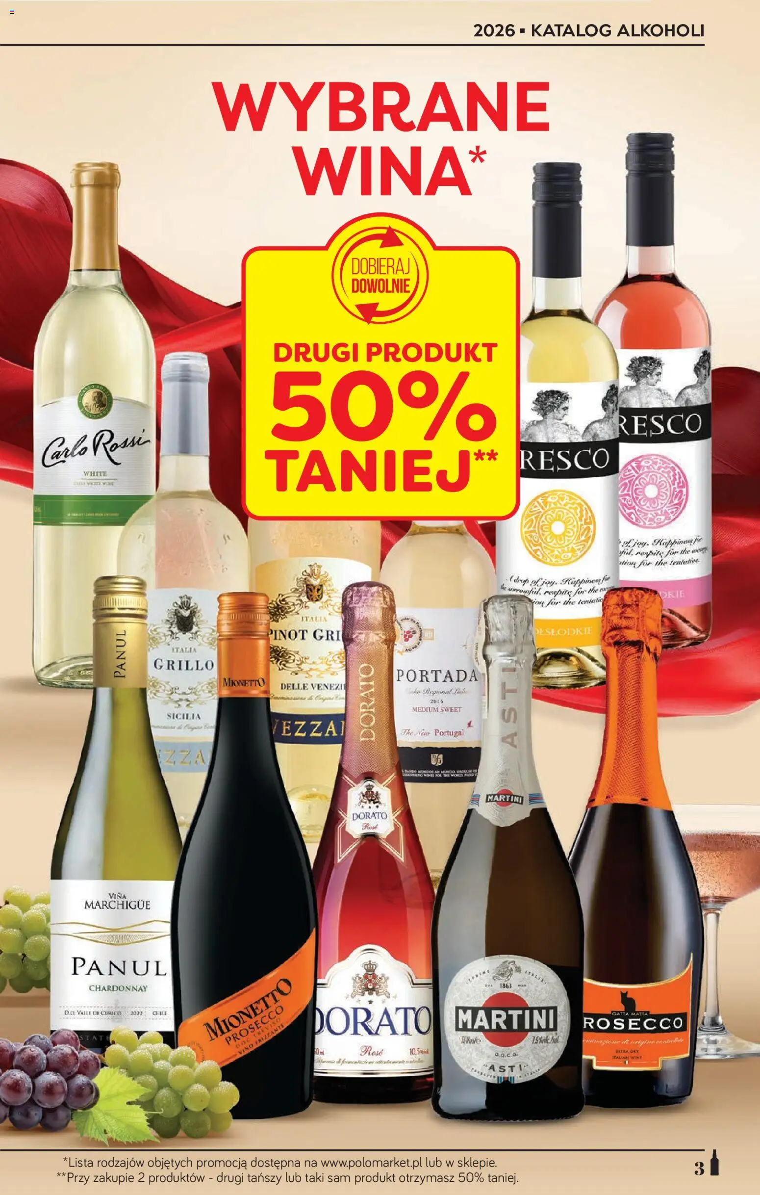 POLOmarket katalog - Alkoholi od 23.04.2026 | Strona: 3 | Produkty: Martini, Gatta, Prosecco, Carlo Rossi