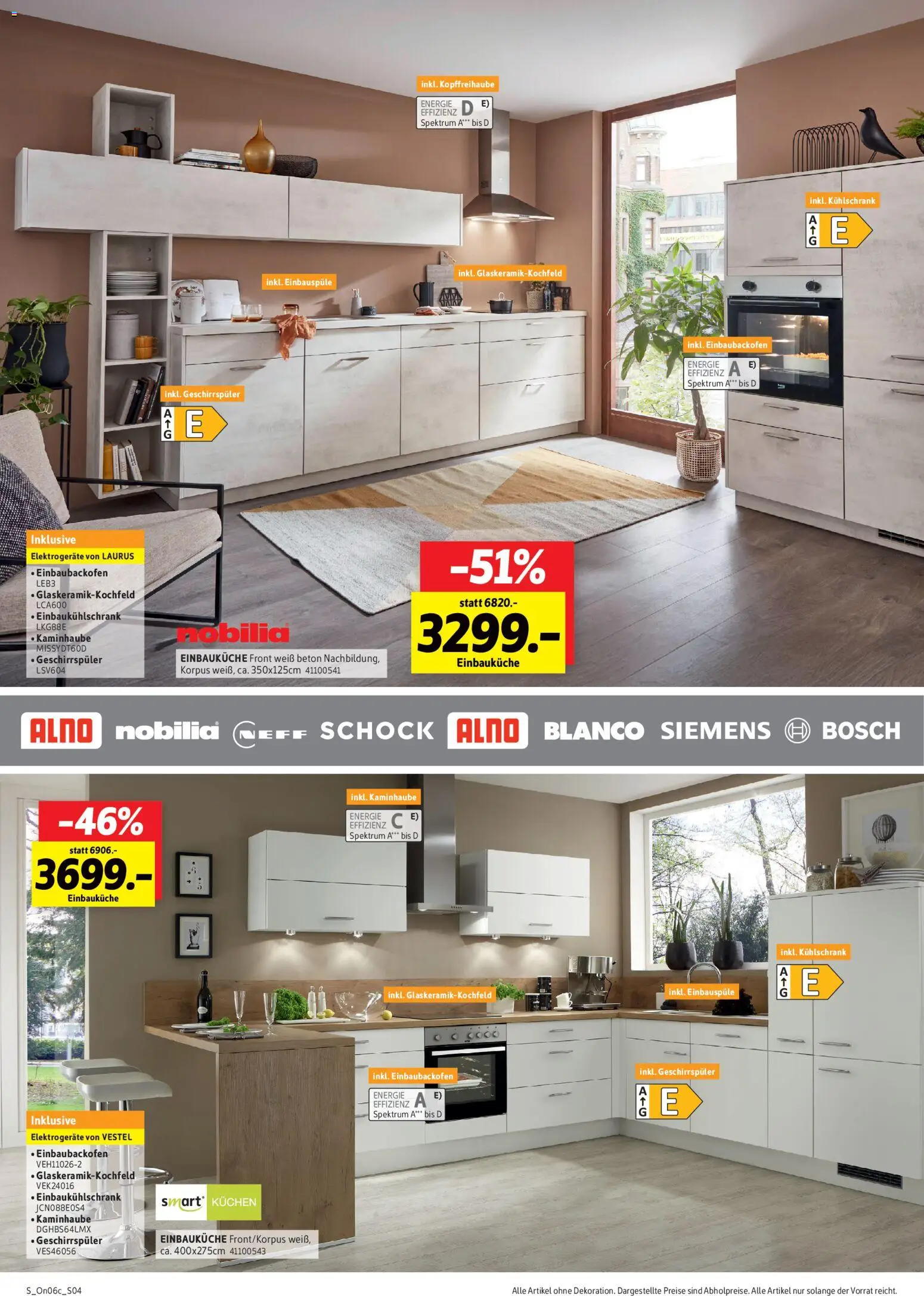 Sconto Küchenspezial – gültig ab 10.06.2026 | Seite: 4 | Produkte: Bosch, Siemens, Neff, Einbauküche