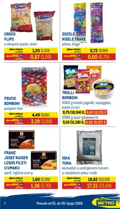 Metro - Metro i partneri - Pregled kataloga iz trgovine Metro, vrijedi od 01.06.2026 | Stranica: 2 | Proizvodi: Pizza, Bomboni, Printer, Curry