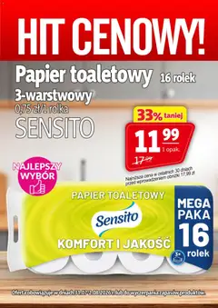 Pogląd oferty "Prim Market promocja - Papier Toaletowy 16 Rolek Sensito" - ważna od 31.07.2026