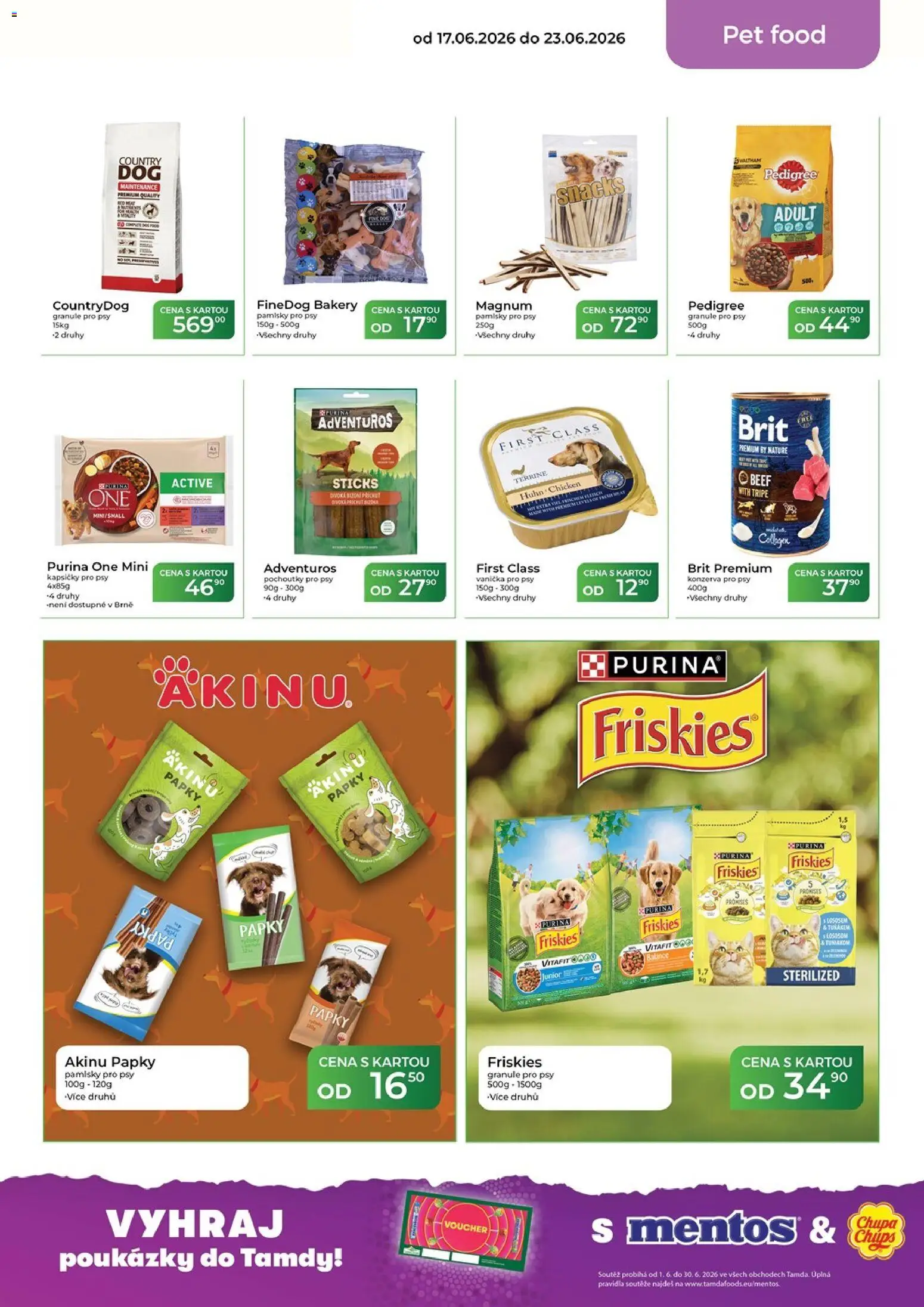 Tamda Foods leták od 17.06.2026 | Strana: 49 | Produkty: Purina, Granule, Purina one, Konzerva pro psy