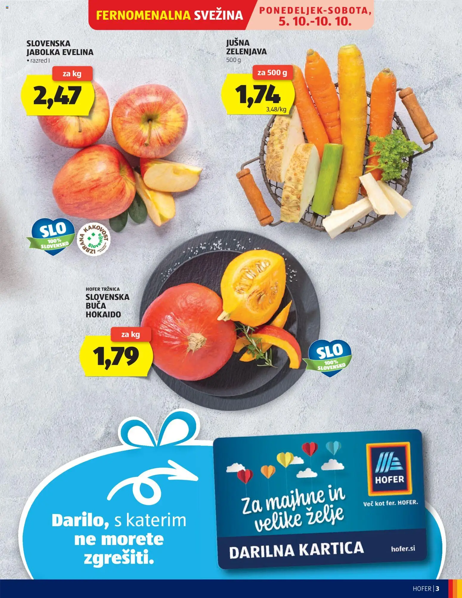 Hofer SI katalog | vrijedi od 30.09.2026 | Stranica: 3 | Proizvodi: Zelje