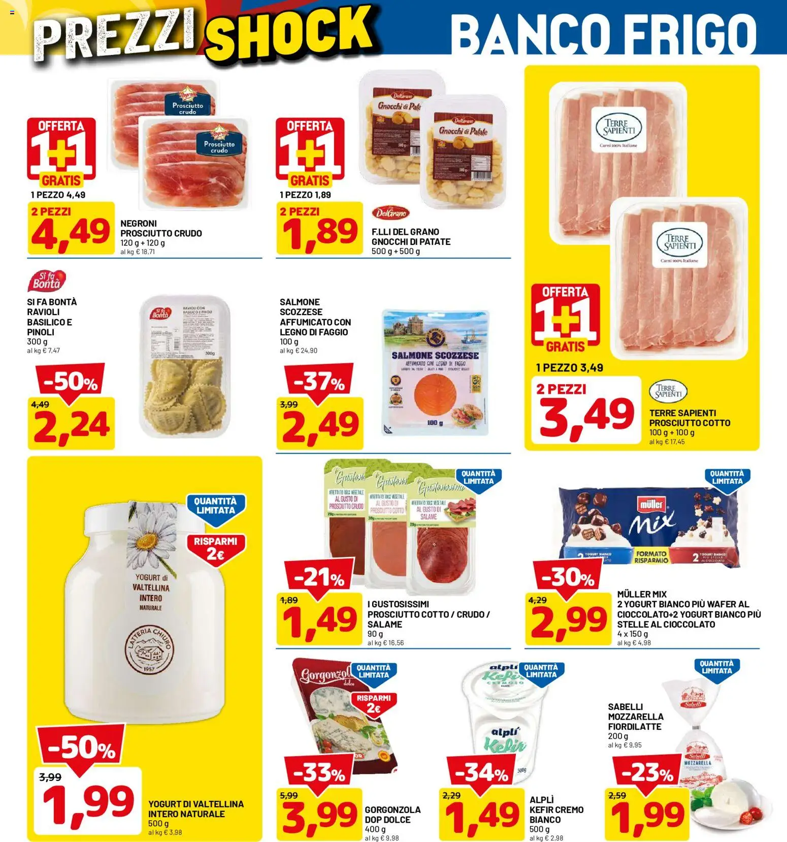 Volantino D Più del 14/09/2026 | Pagina: 5 | Prodotti: Prosciutto Cotto, Salmone, Basilico, Yogurt bianco
