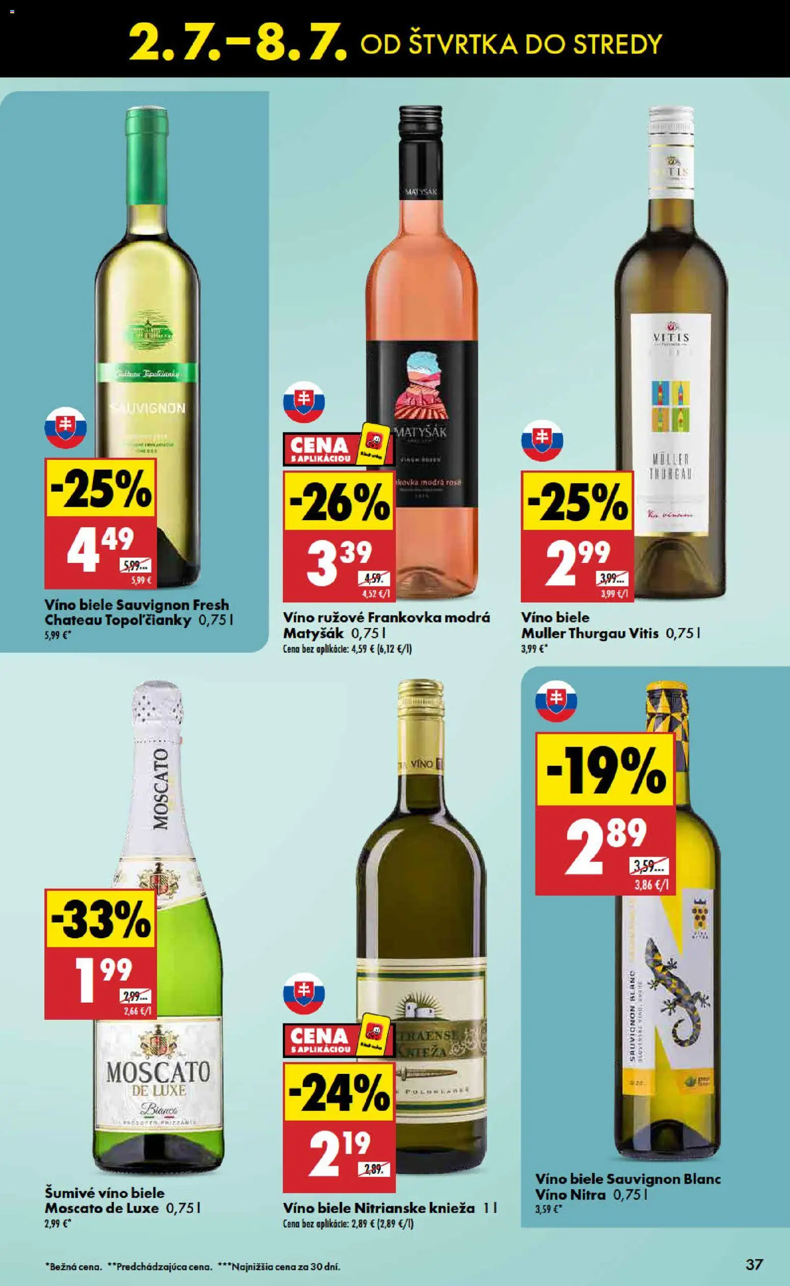 Nové Biedronka akcie – leták je platný od 02.07.2026 | Strana: 37 | Produkty: Biele víno, Víno, Šumivé víno