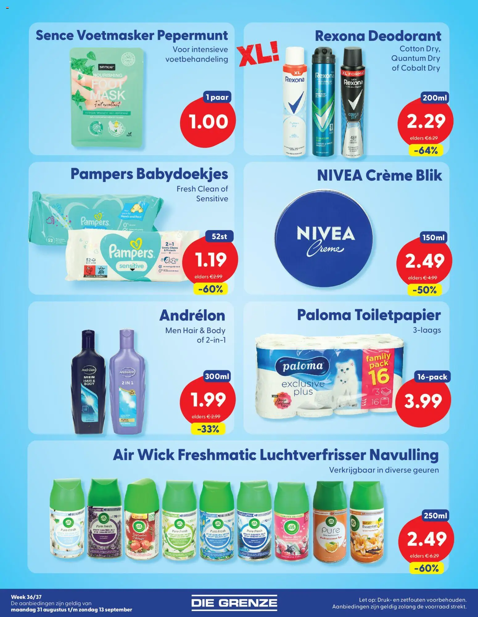 {H1} | Pagina: 6 | Producten: Luchtverfrisser, Pepermunt, Babydoekjes, Crème