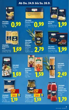 ITALIAMO Grissini mit Oliven, Grissini mit Oliven ab 24.09.2026 gültig | Seite: 11 | Produkte: Pasta, Chips, Oliven, Tomaten