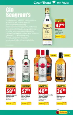 Pogląd oferty "Rum Bacardí Carta Blanca, 37,5%, 700 ml" - ważna od 04.05.2026 | Strona: 31