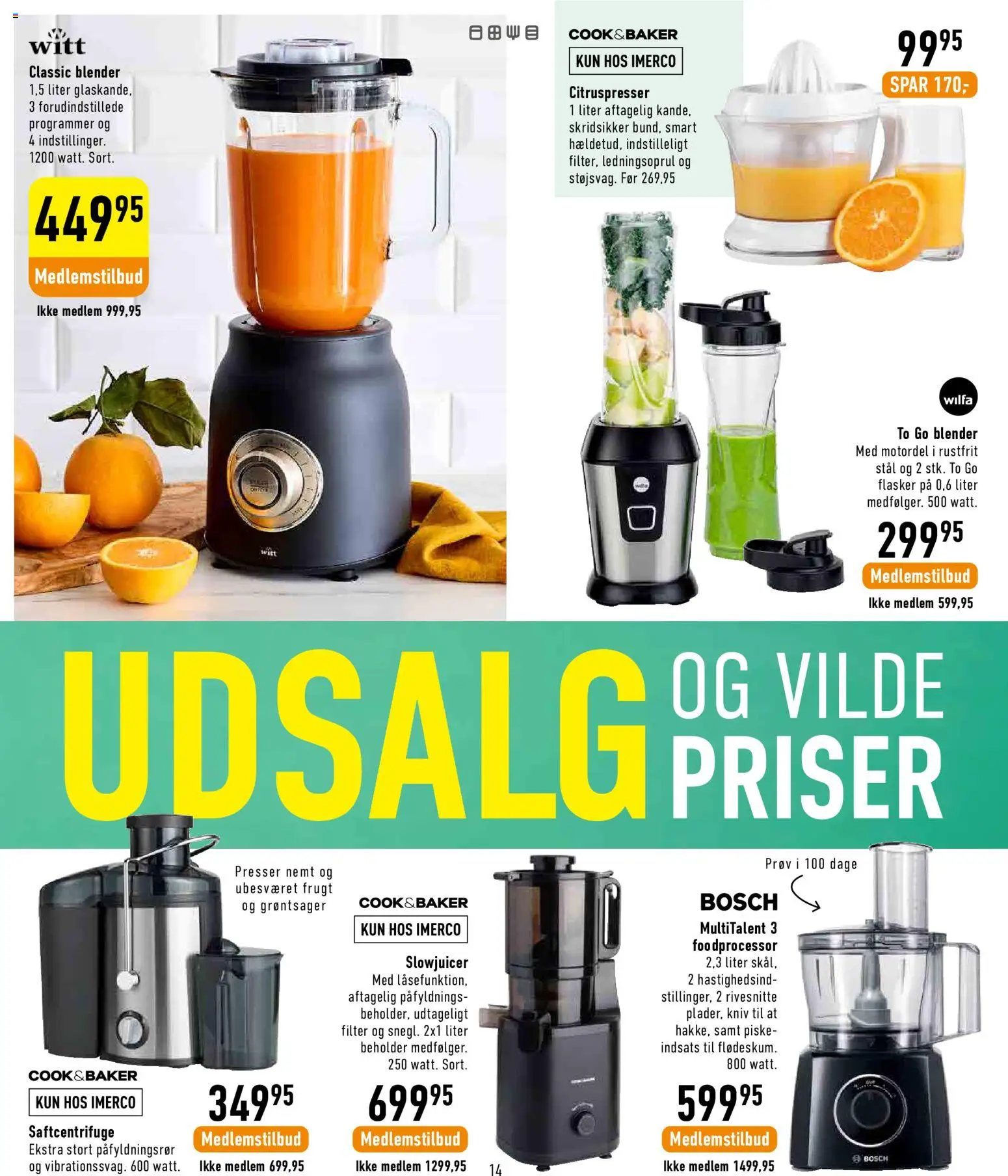 Imerco tilbudsavis – gyldig fra 29.05.2026 | Side: 14 | Produkter: Foodprocessor
