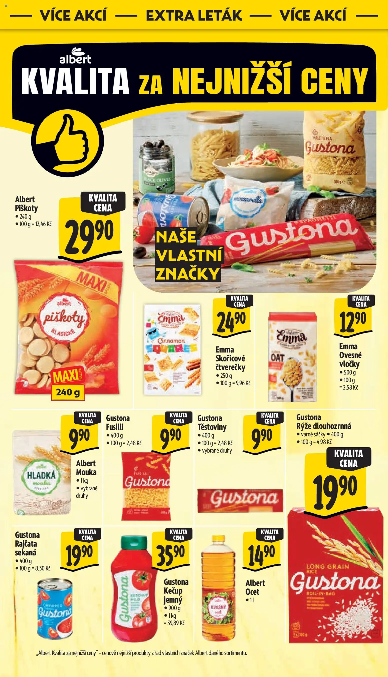 Albert leták - Hypermarket od 08.07.2026 | Strana: 11 | Produkty: Rajčata, Těstoviny, Piškoty, Ovesné vločky