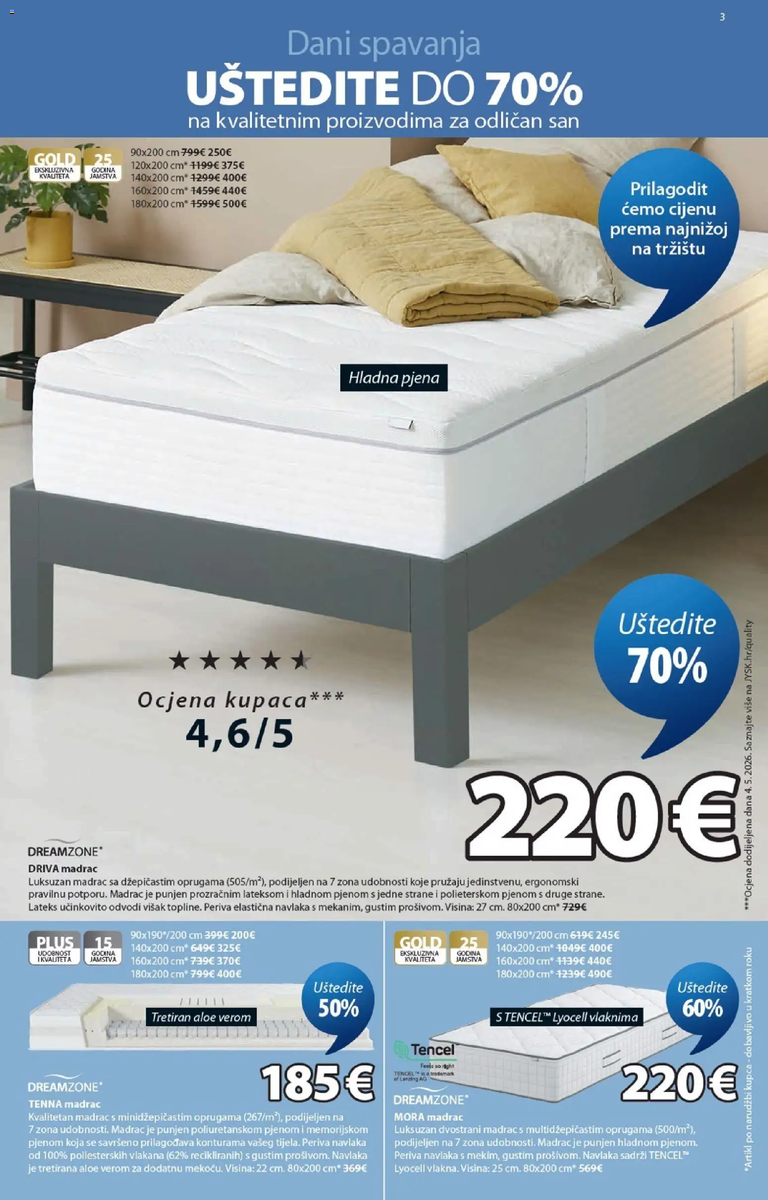 JYSK katalog | vrijedi od 01.07.2026 | Stranica: 3