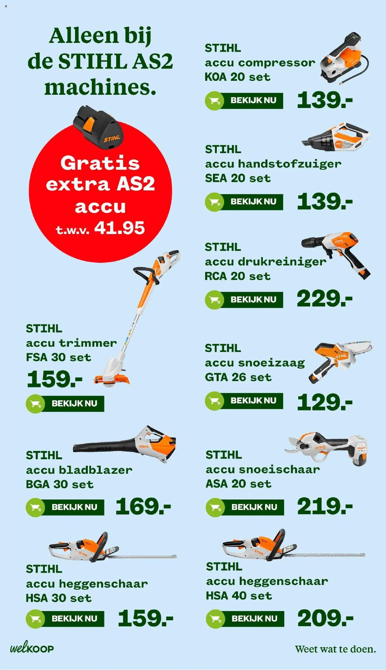 {H1} | Pagina: 19 | Producten: Trimmer, Compressor, Heggenschaar