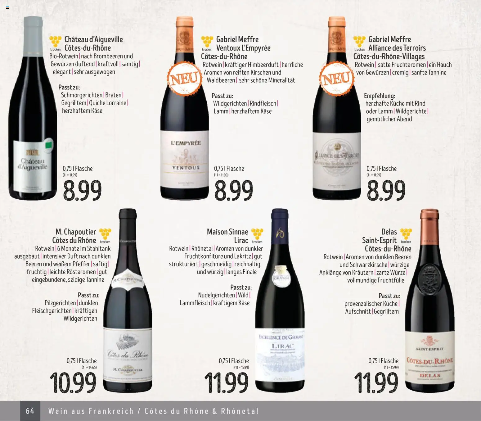 Edeka Struve Wein– und Spirituosen – gültig ab 14.11.2025 | Seite: 64 | Produkte: Käse, Rotwein, Duft, Wein