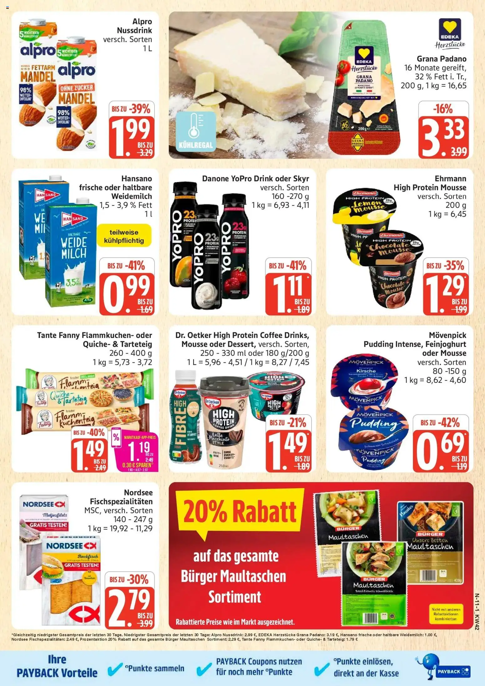 Marktkauf Prospekt Cuxhaven (ab 12.10.2026) » Angebote online | Seite: 11 | Produkte: Grana Padano, Skyr, Alpro, Zucker