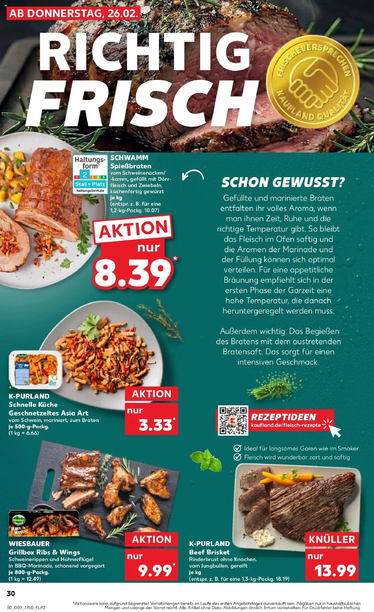 Kaufland prospekt Pfullingen	 – gültig ab 26.02.2026 | Seite: 30 | Produkte: Ofen, Küche, Fleisch