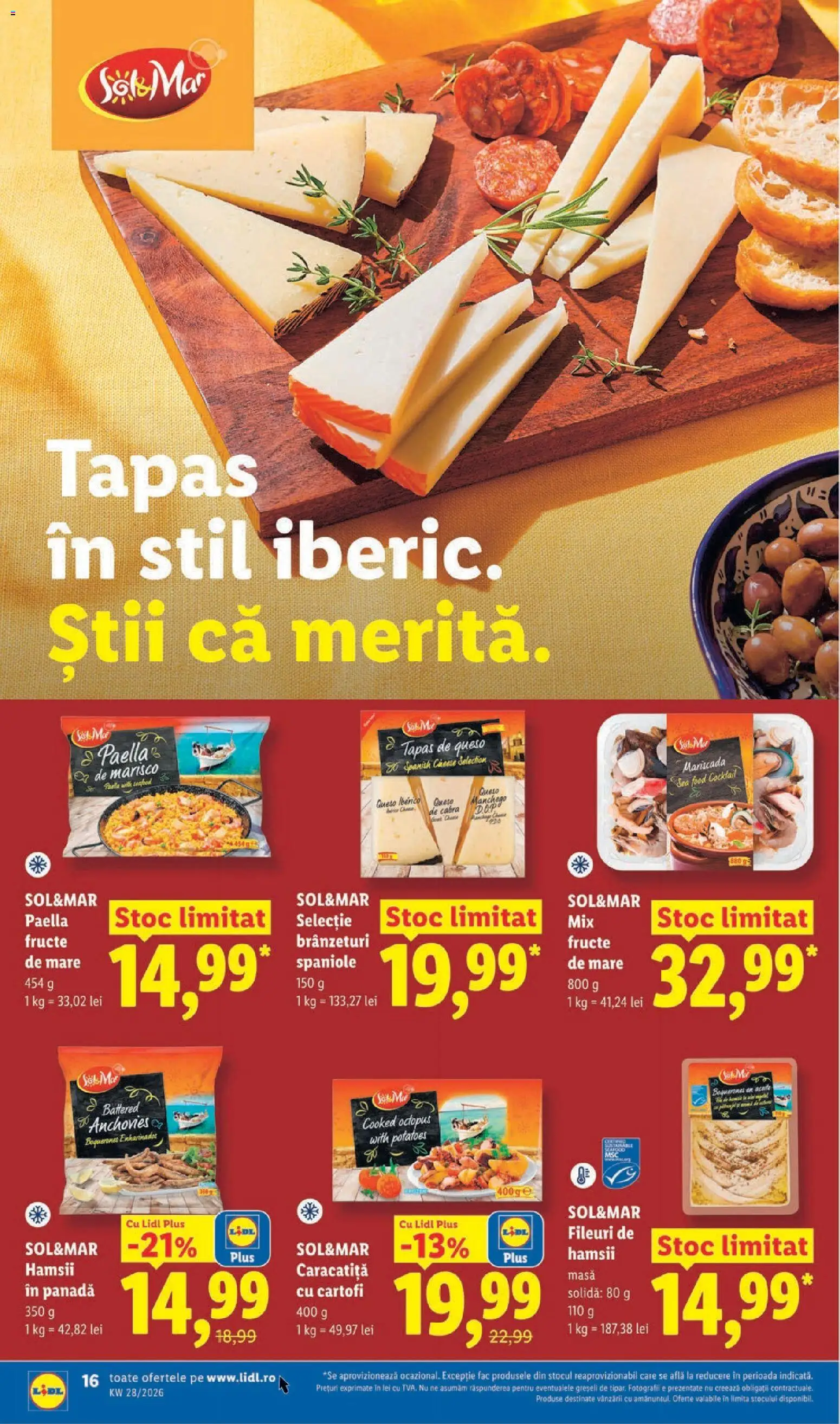 Noul catalog Lidl – valabil de la 06.07.2026 | Pagină: 16 | Produse: Mix fructe, Cocktail, Cartofi, Fructe