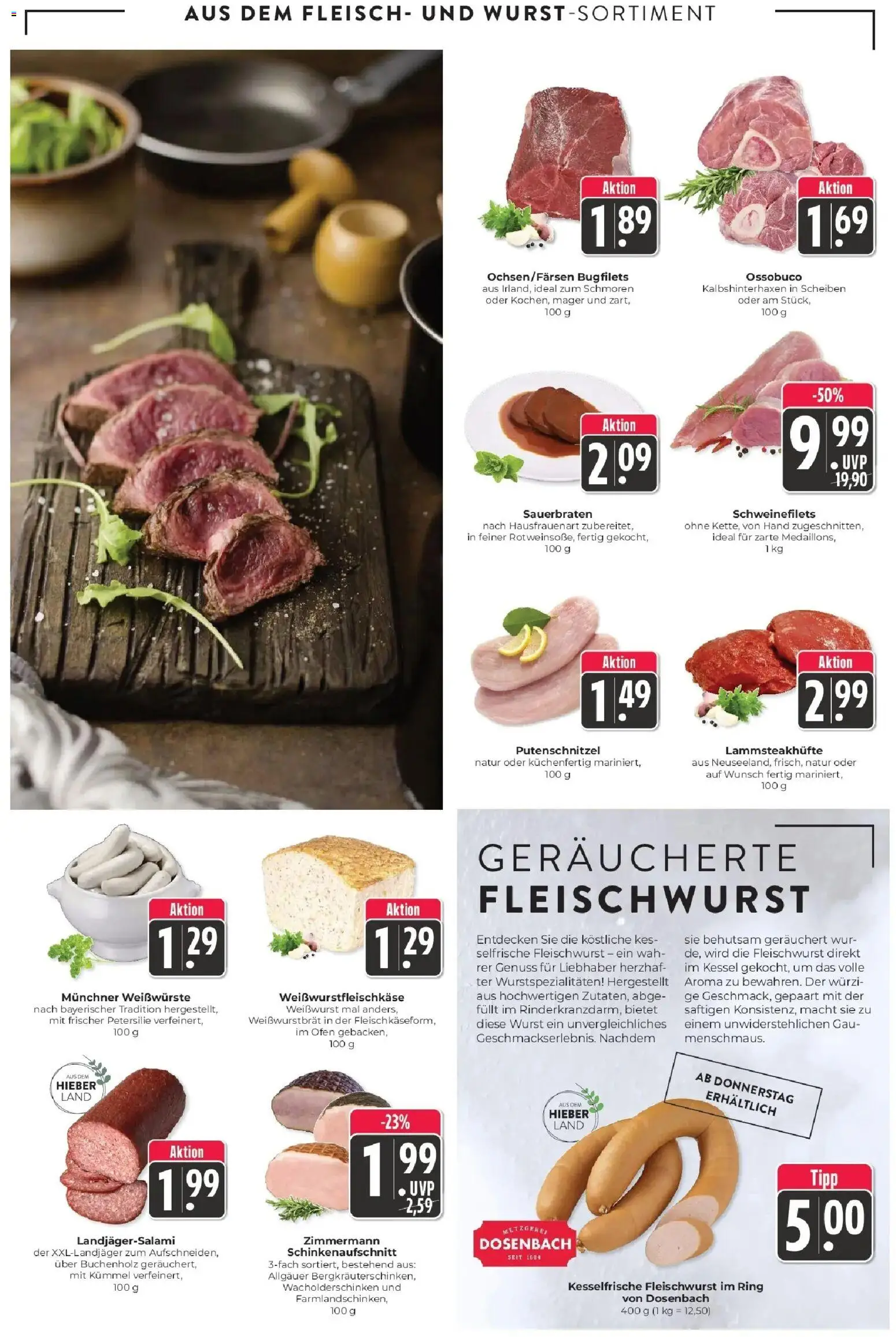 Edeka Prospekt Lörrach (ab 14.09.2026) » Angebote Online | Seite: 4 | Produkte: Weißwurst, Putenschnitzel, Wurst, Fleisch