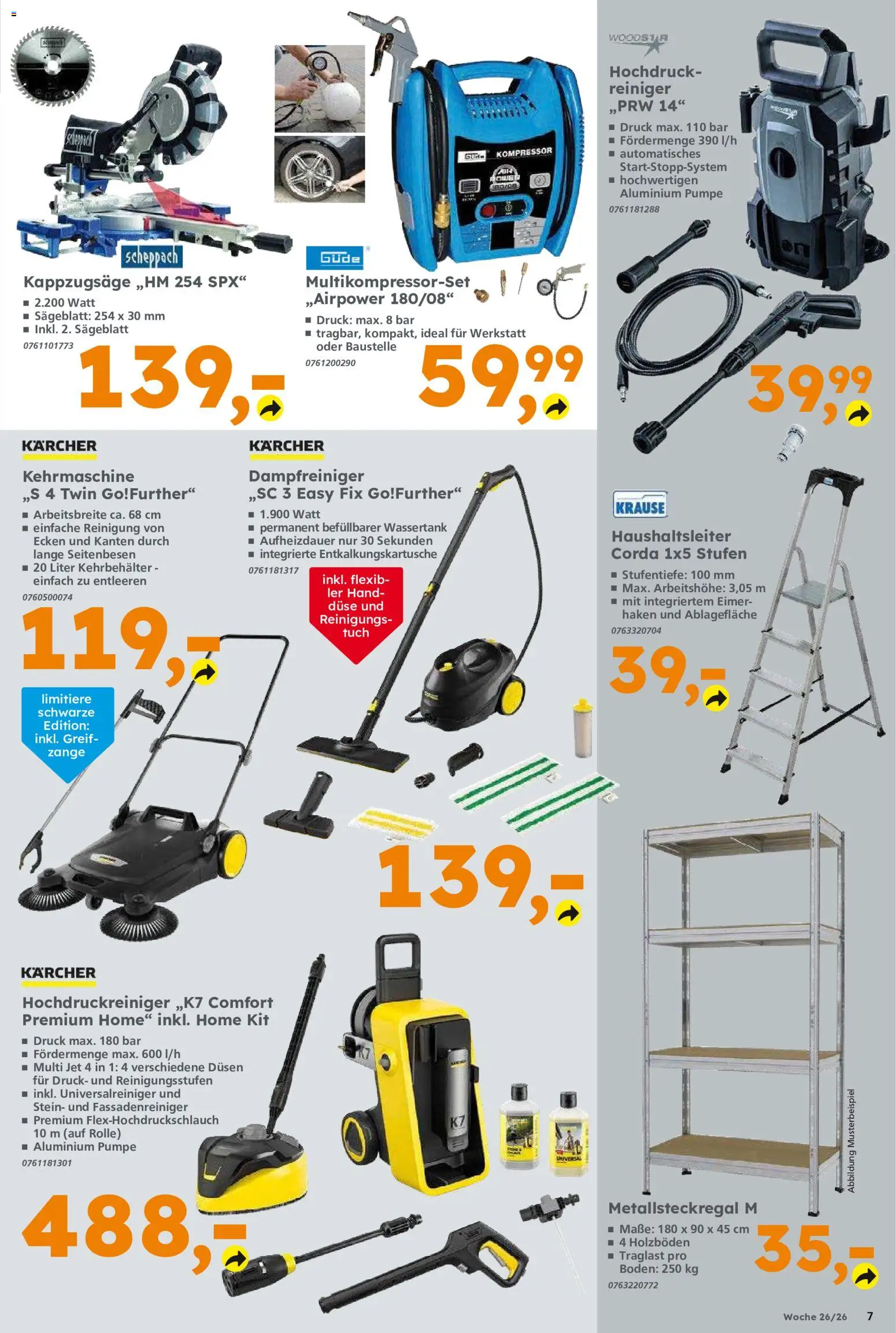 Globus Baumarkt - Prospekt für Schweinfurt – gültig ab 22.06.2026 | Seite: 7 | Produkte: Hochdruckreiniger