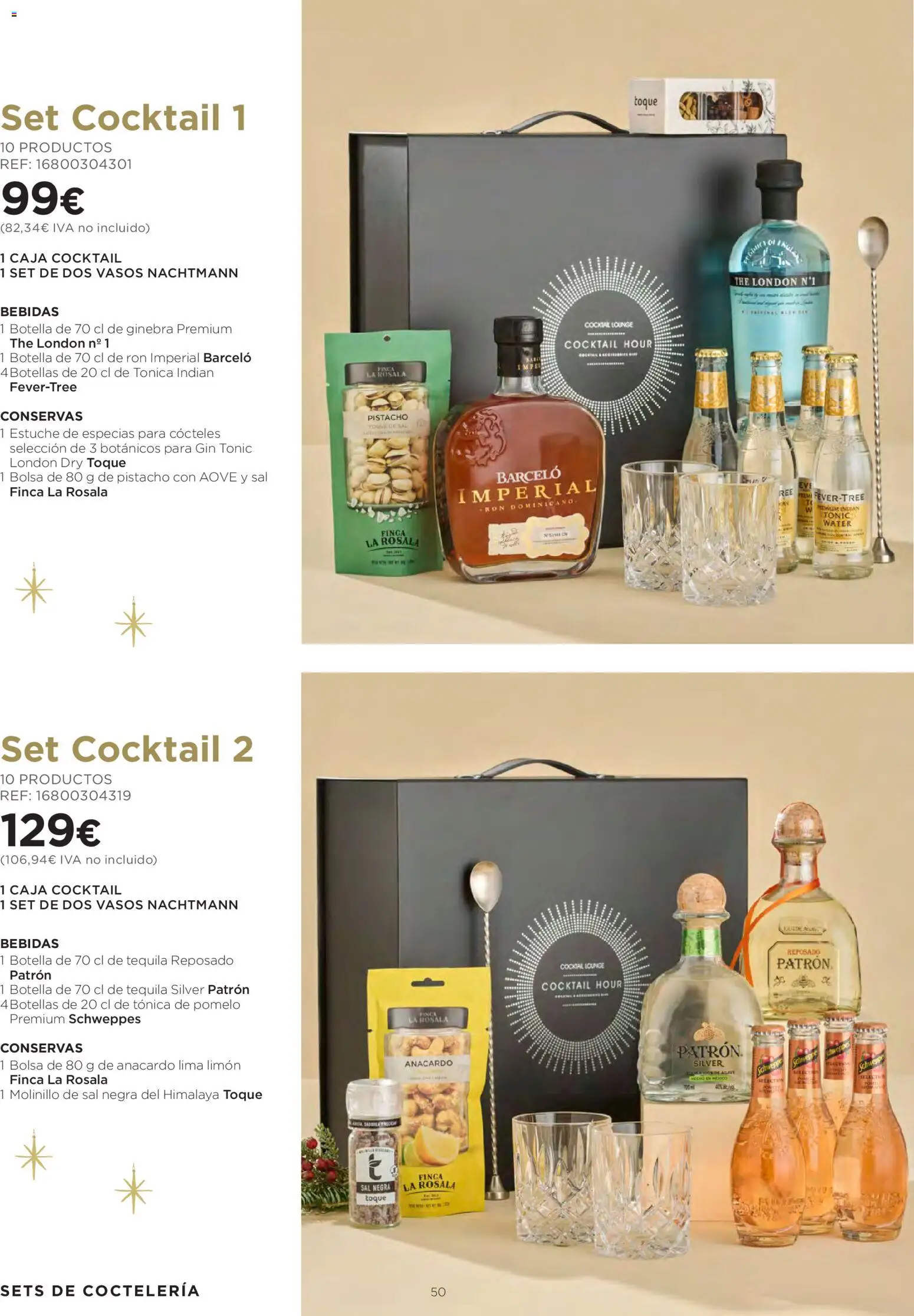 Hipercor - Cestas de Navidad │ válido desde el 08/10/2026 | Página: 50 | Productos: Conservas, Ron, Bolsa, Sal