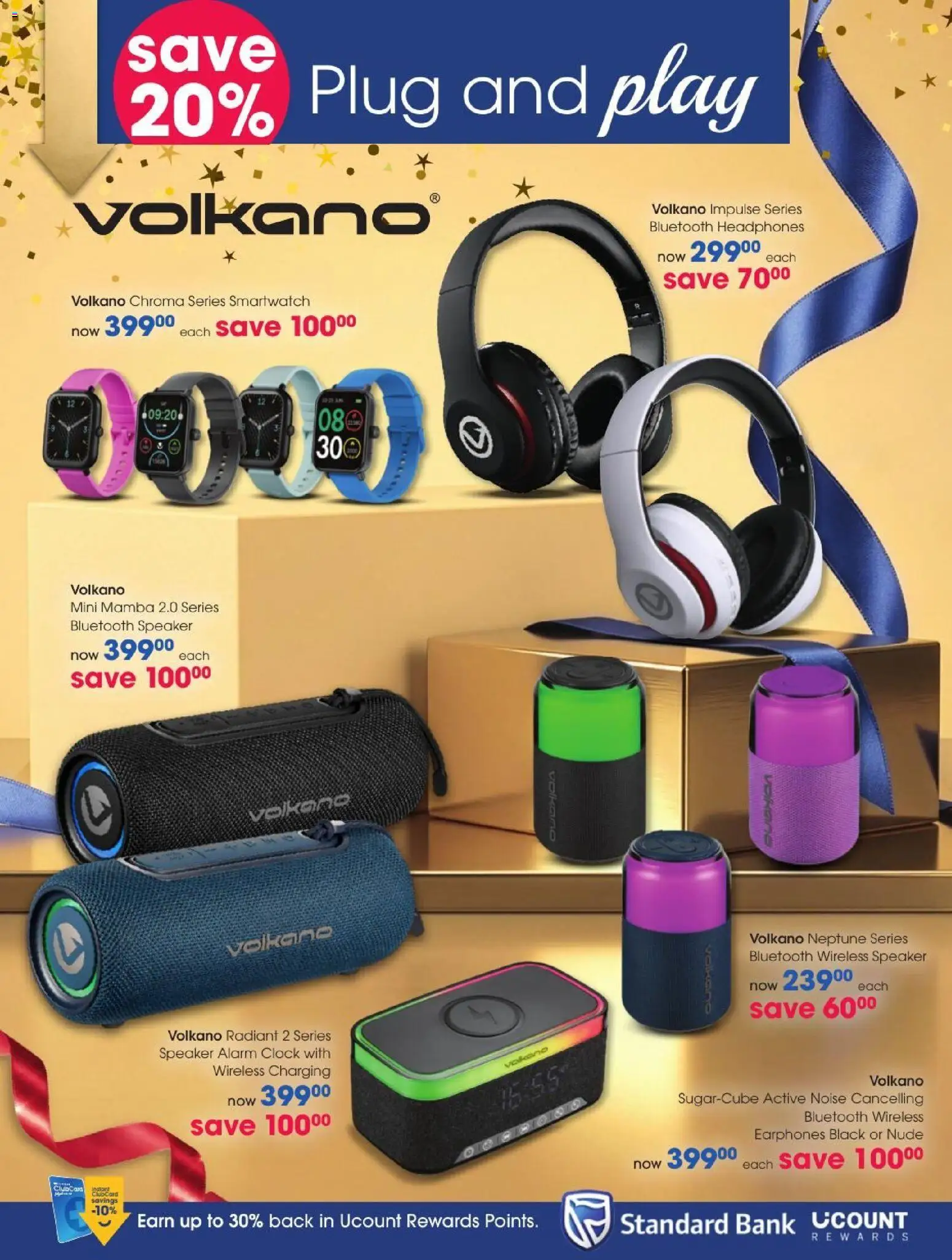 New Clicks catalogue – valid from 27/10/2026 | Page: 90 | Products: Earphones, Speaker, Smartwatch, Clock