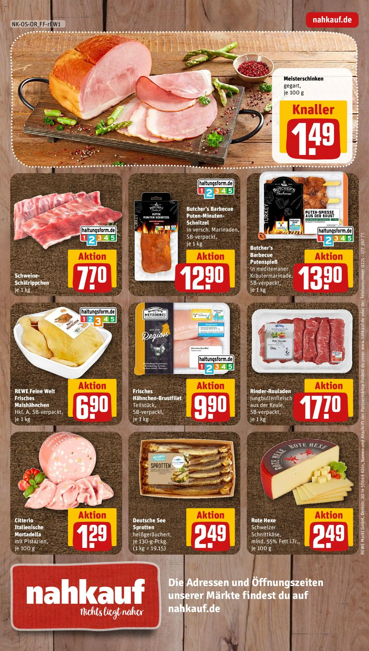 Nahkauf Prospekt – gültig ab 18.05.2026 | Seite: 16 | Produkte: Rinderrouladen, Hahnchen, Schnitzel