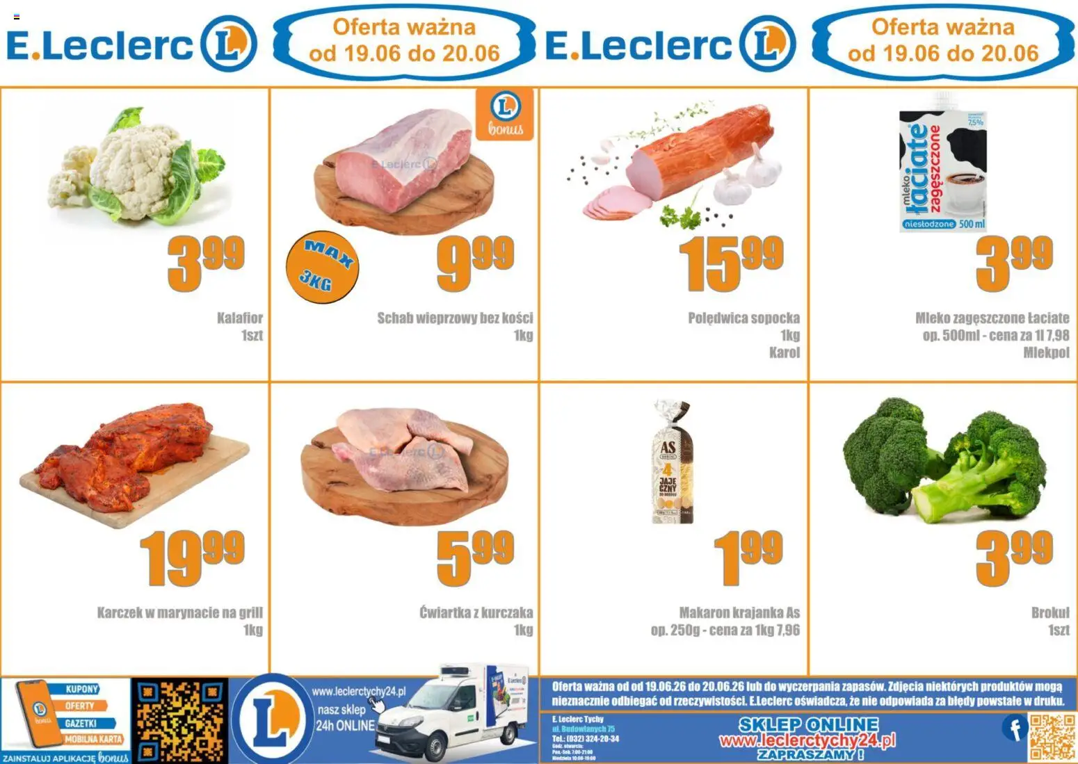 E.Leclerc gazetka - Tychy od 19.06.2026 | Strona: 1