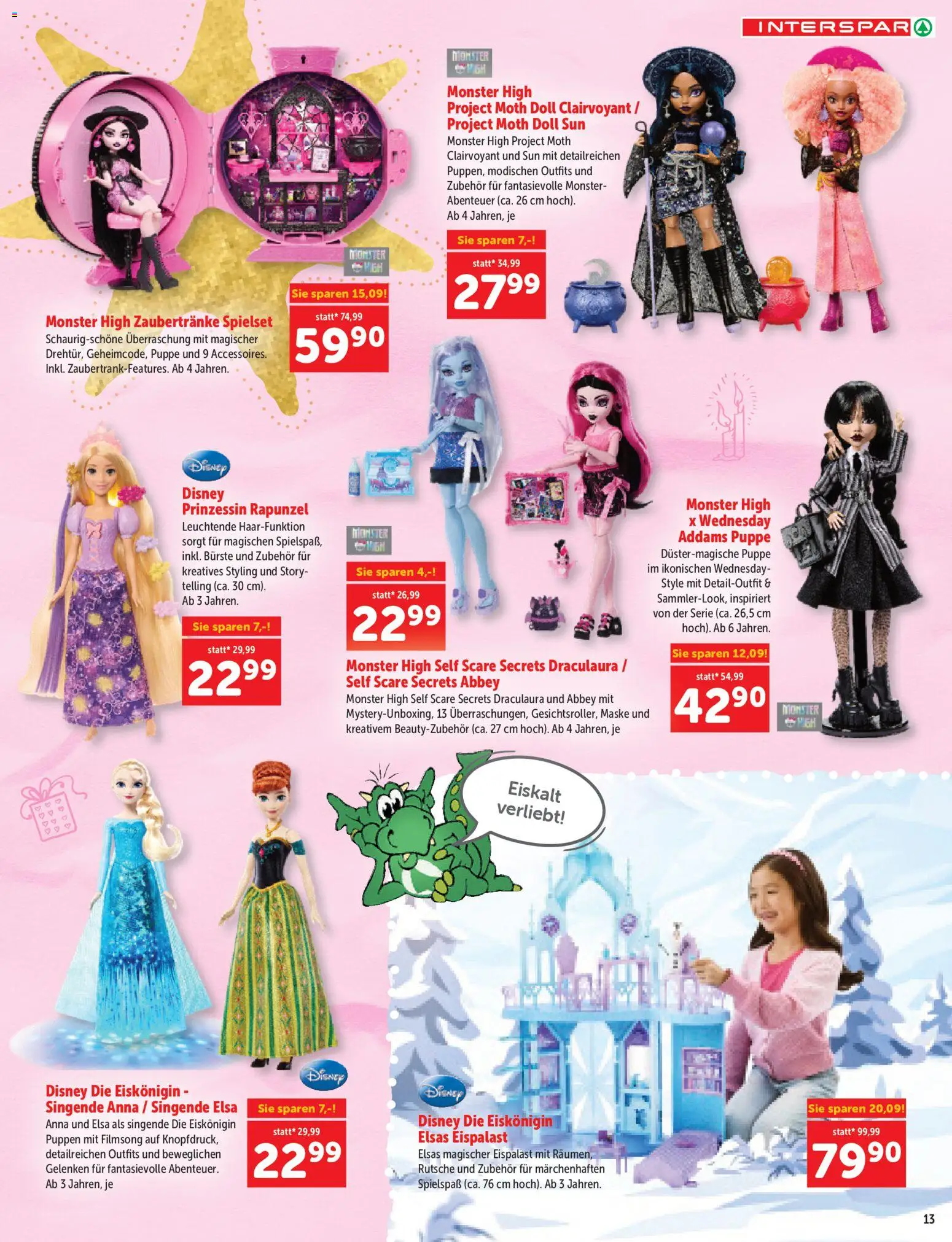 Interspar Sonderfolder Kindergeschenke gültig ab 27.10.2026 | Seite: 13 | Produkte: Bürste, Maske