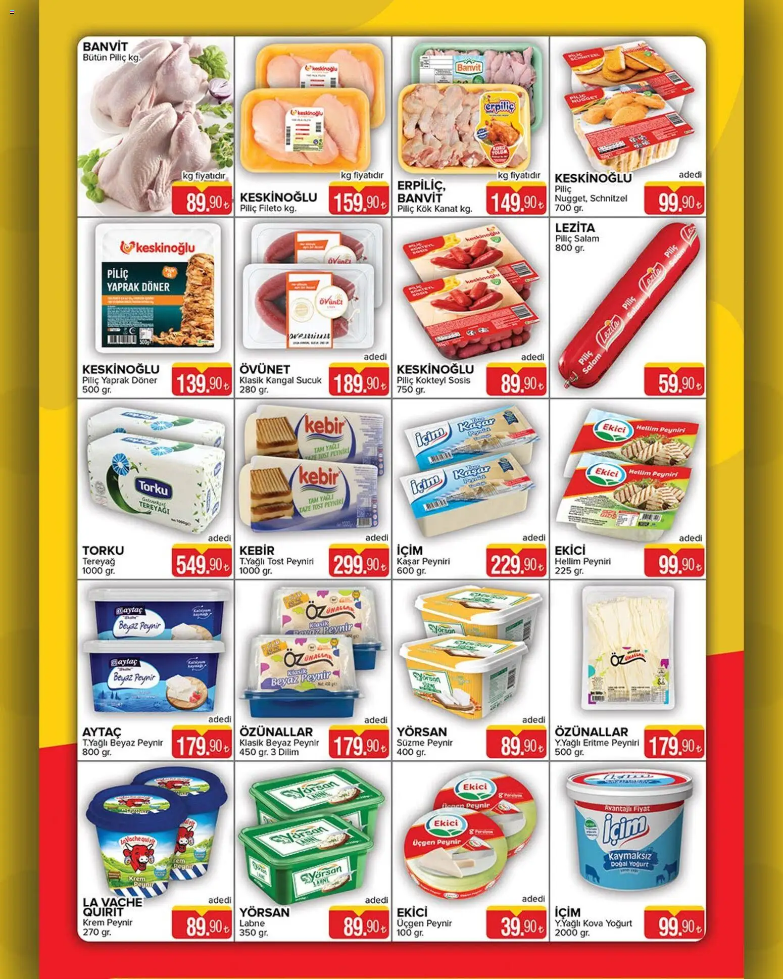 Seyhanlar Market Katalog - 10.06.2026 tarihinden itibaren geçerlidir | Sayfa: 2 | Ürünler: Peynir, Yoğurt, Süzme peynir, Sosis
