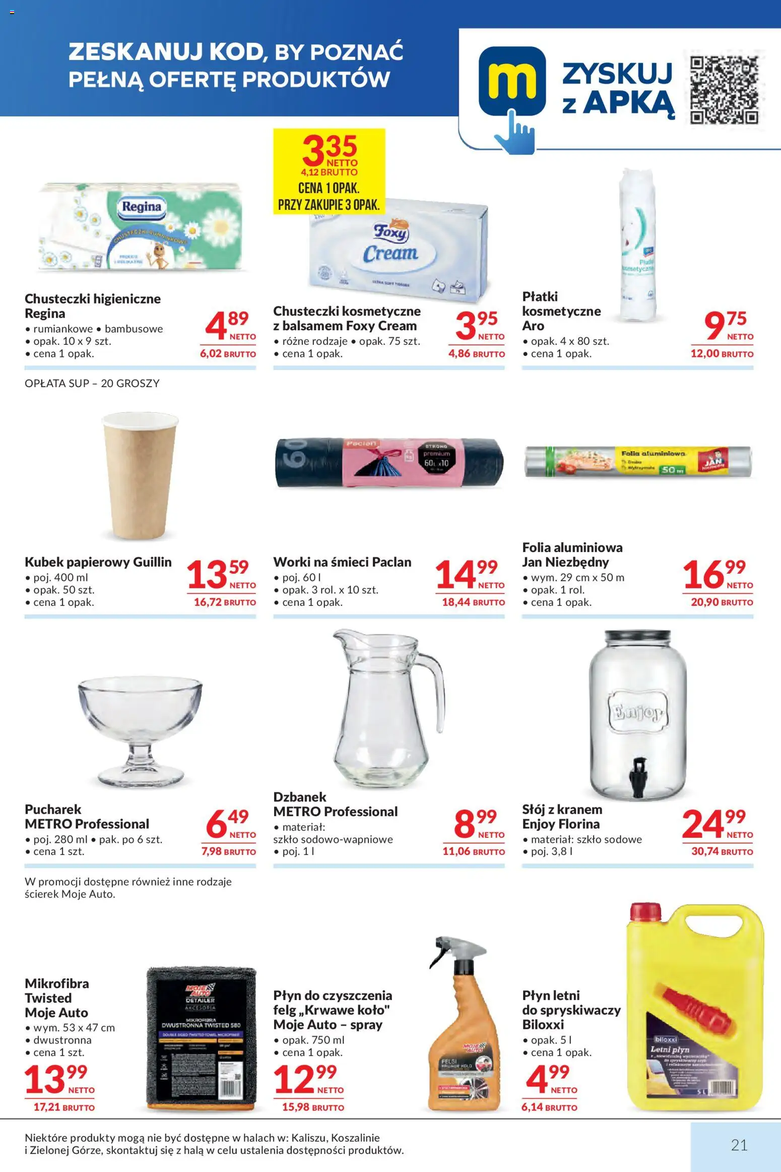 Makro gazetka od 12.05.2026 | Strona: 21 | Produkty: Dzbanek, Chusteczki higieniczne, Płatki