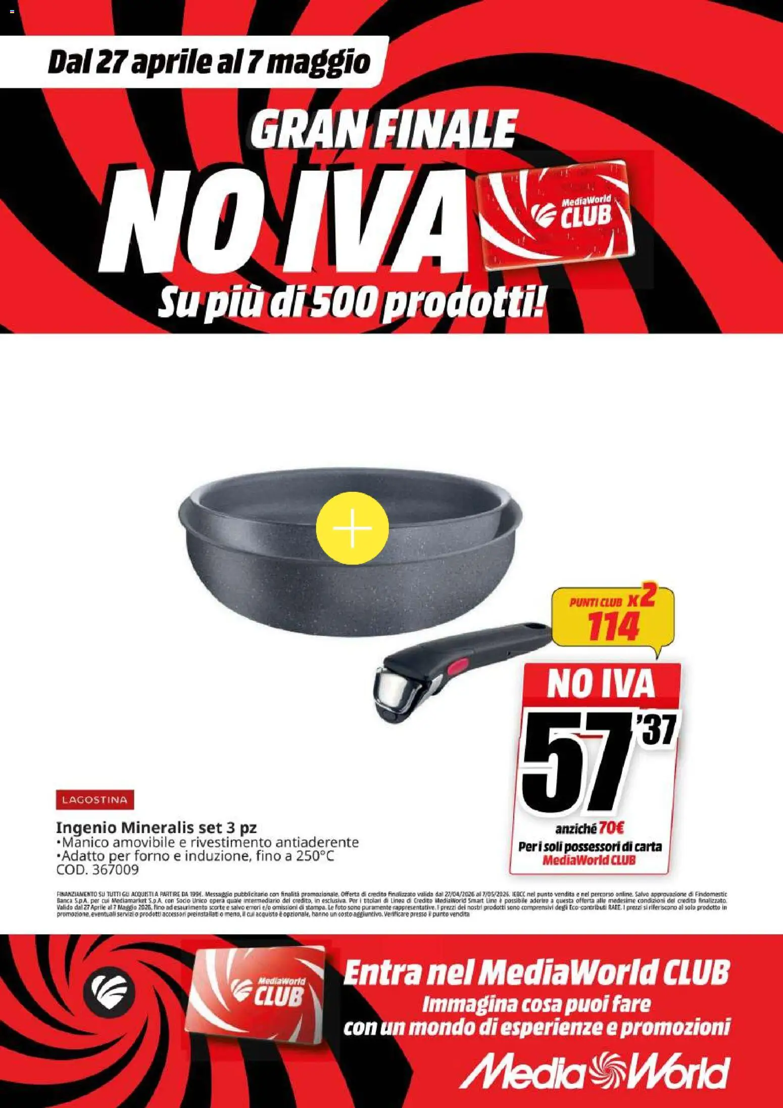 Volantino Media World del 27.04.2026 | Pagina: 9 | Prodotti: Forno