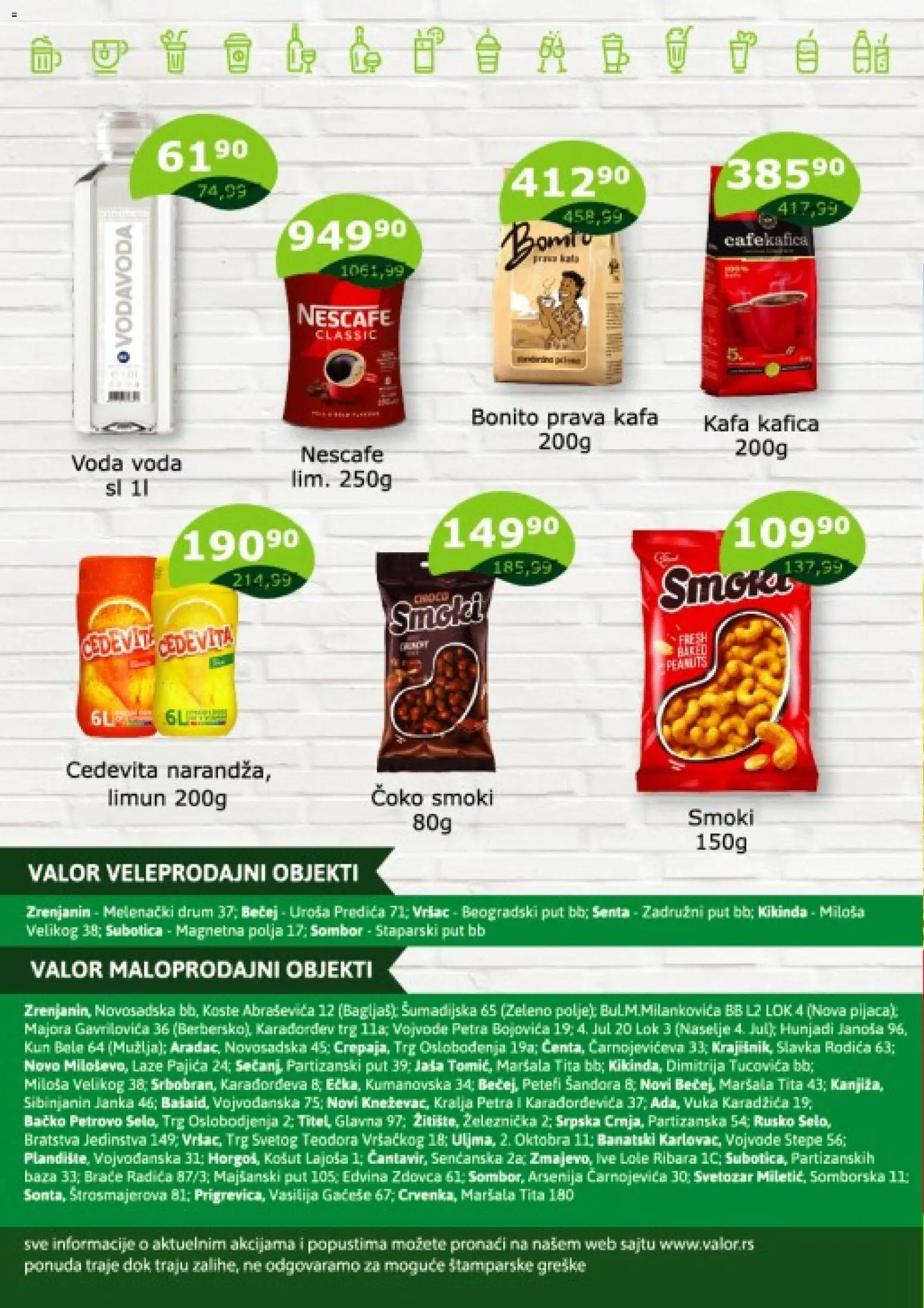 Valor katalog - važi od 16.06.2026 | Strana: 4 | Proizvode: Cedevita, Voda, Limun, Nescafé