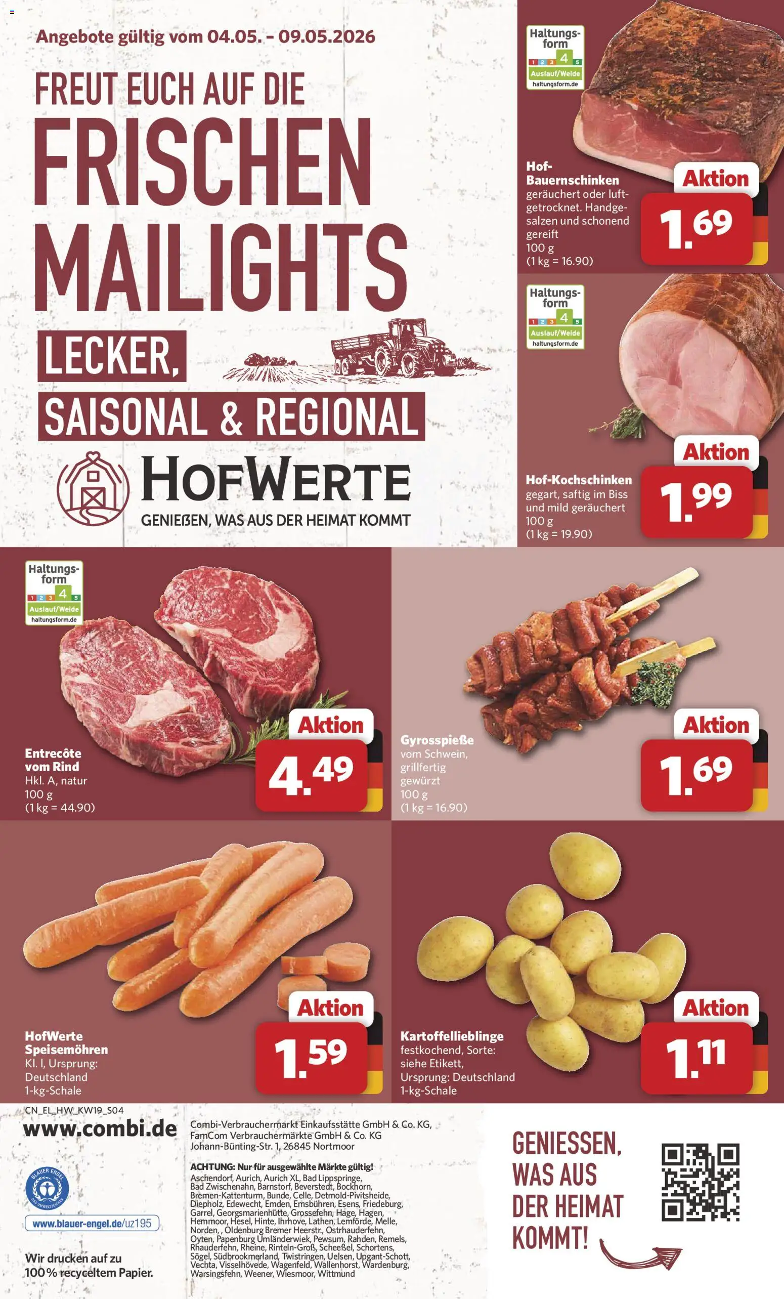Combi Sonderangebote – gültig ab 04.05.2026 | Seite: 4 | Produkte: Bad, Entrecote