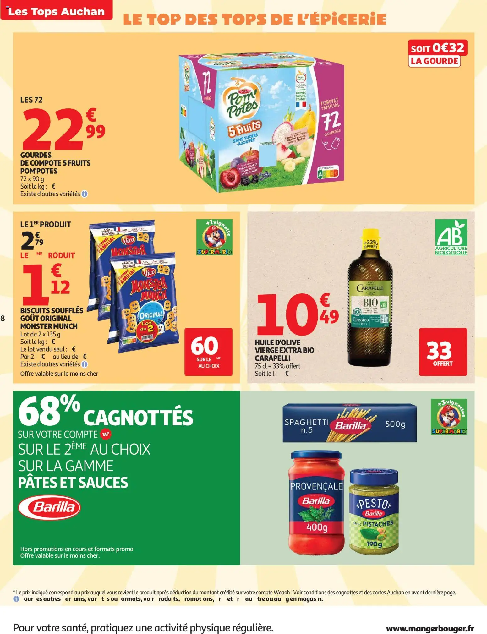 {H1} | Pagina: 8 | Producten: Monster, Spaghetti, Pesto, Barilla