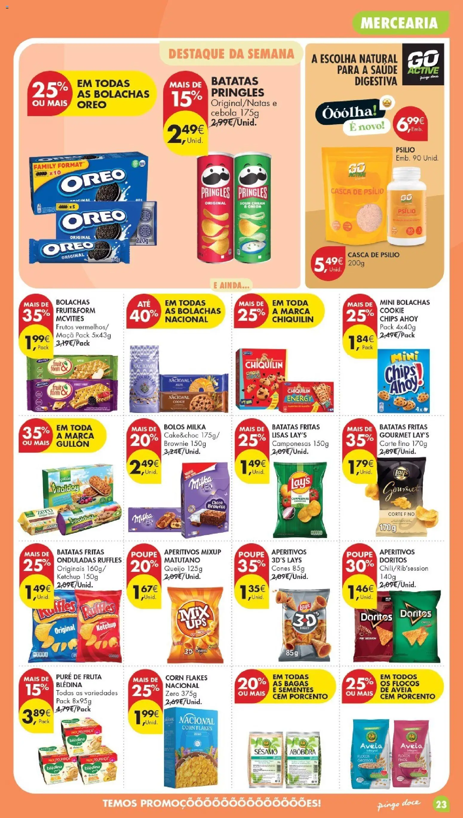 Pingo Doce Poupe Esta Semana Lojas Grandes │ válido de 29/09/2026 | Página: 23 | Produtos: Mercearia, Batatas, Cebola, Queijo