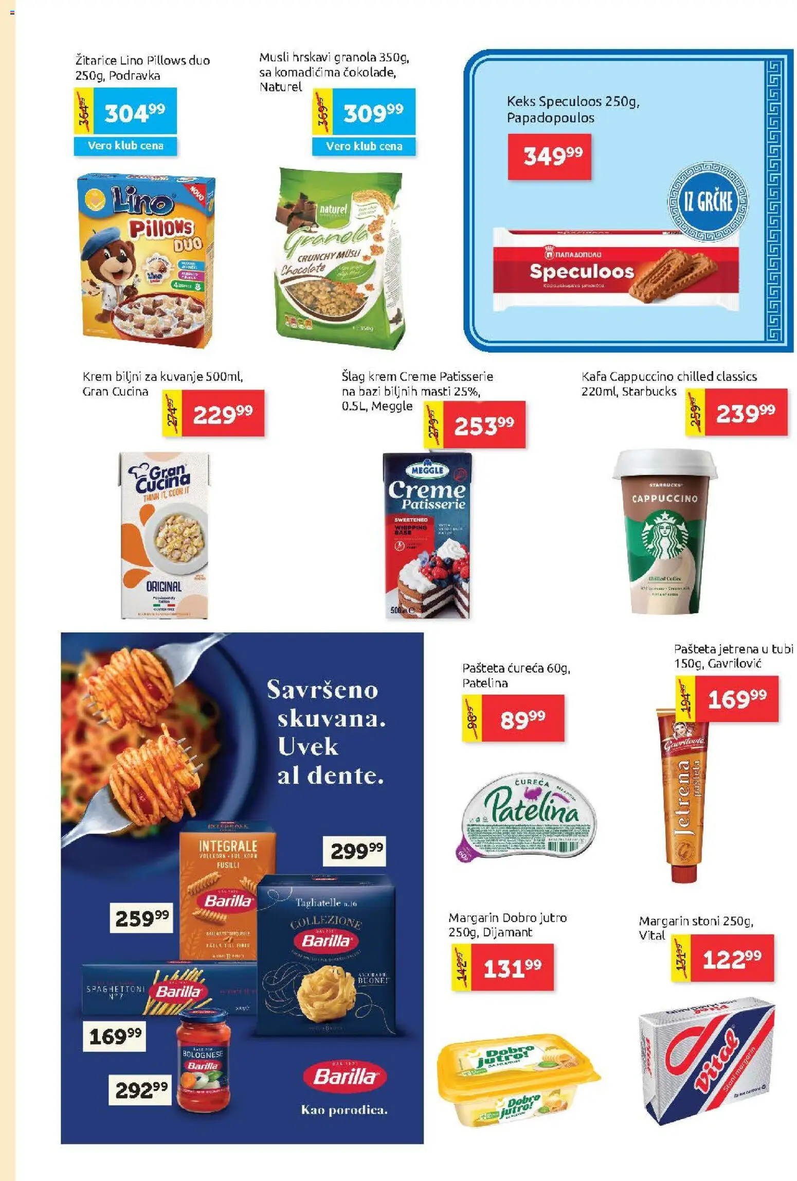 SuperVERO katalog - važi od 17.09.2026 | Strana: 13 | Proizvode: Tagliatelle, Musli, Margarin, Šlag krem