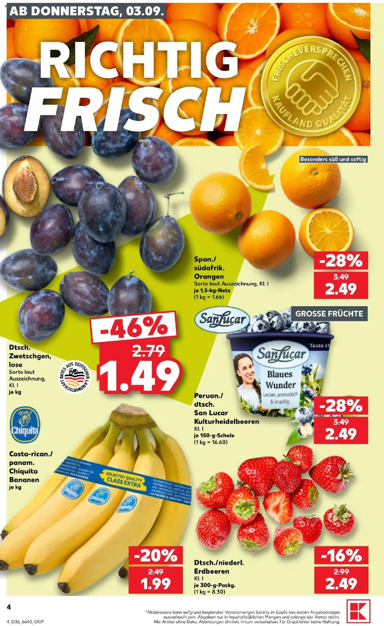 Kaufland Prospekt Speyer – gültig ab 03.09.2026 | Seite: 4 | Produkte: Pizza