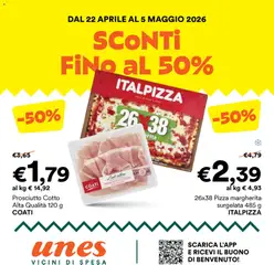 Anteprima del volantino Unes volantino valido a partire dal 22.04.2026