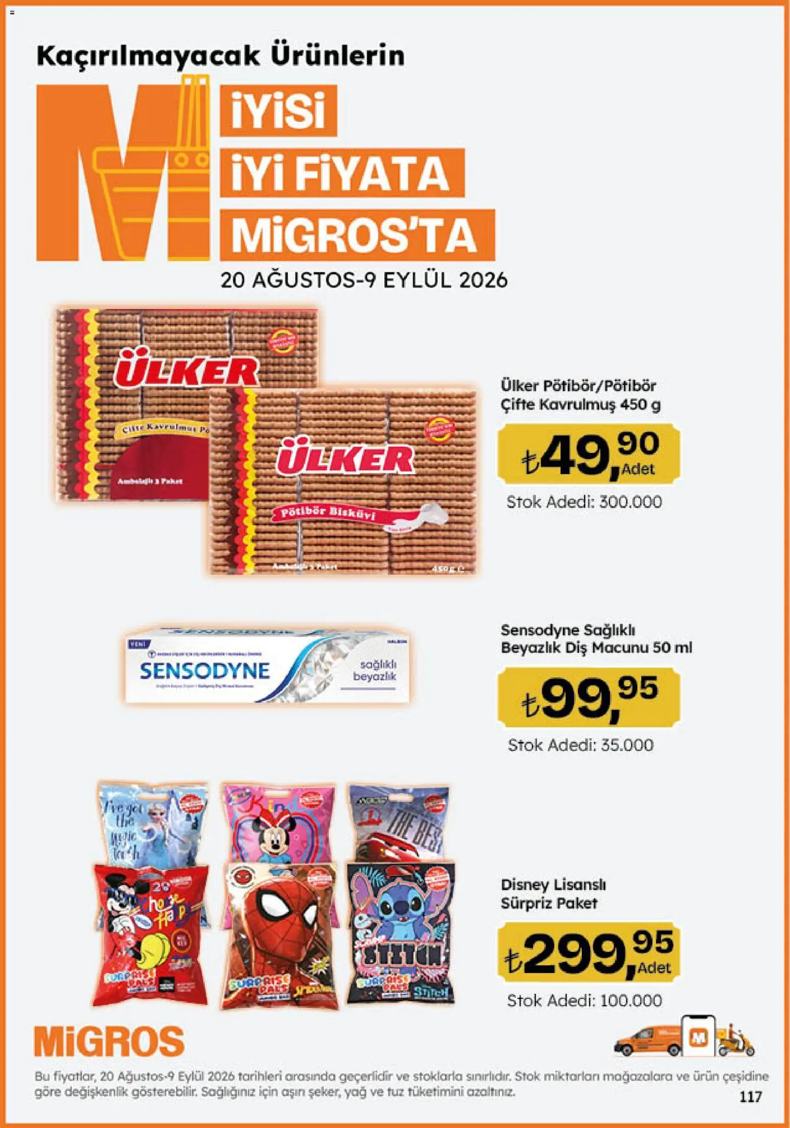 Migros Katalog - 5M Migroskop Dijital - 20 Ağustos 2026 tarihinden itibaren geçerlidir | Sayfa: 117 | Ürünler: Diş macunu, Yağ, Tuz, Bisküvi