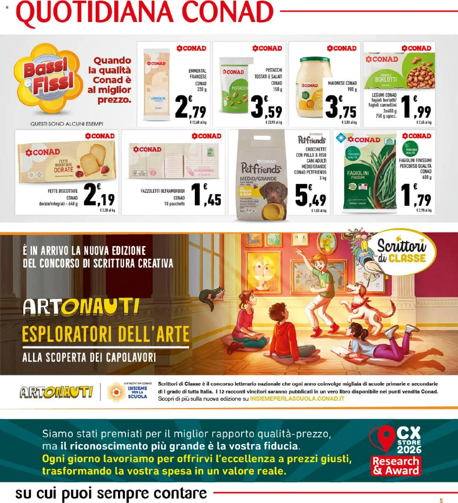 Volantino Conad del 14/10/2026 | Pagina: 5 | Prodotti: Riso, Crocchette, Pistacchi, Emmental