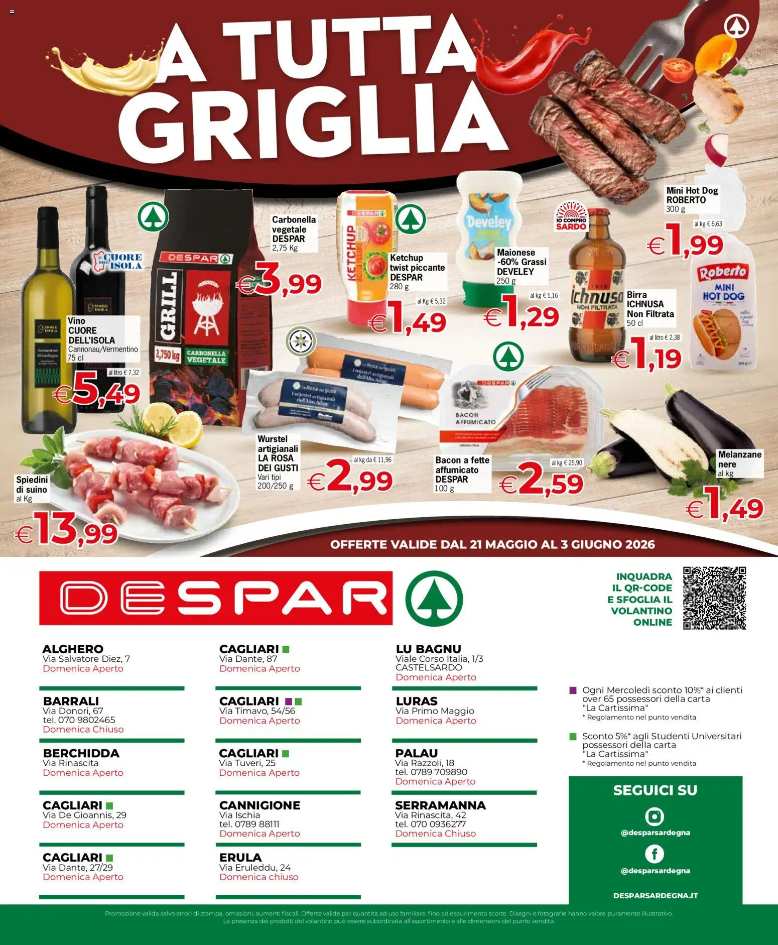 Volantino Despar del 21.05.2026 | Pagina: 4 | Prodotti: Ketchup, Suino, Melanzane, Spiedini