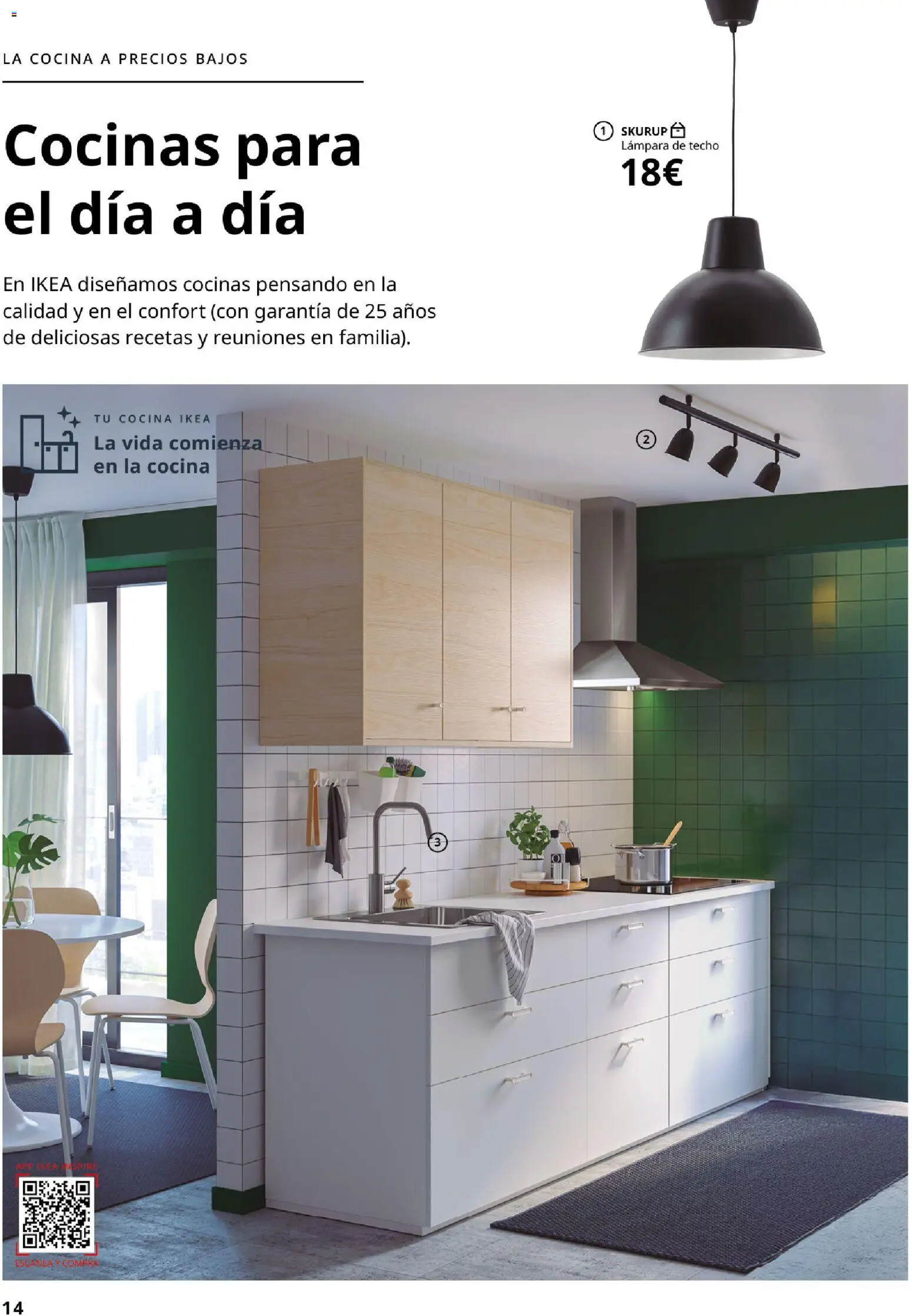 IKEA - Precios bajos │ válido desde el 13.04.2026 | Página: 14 | Productos: Lámpara de techo, Cocina, Lámpara