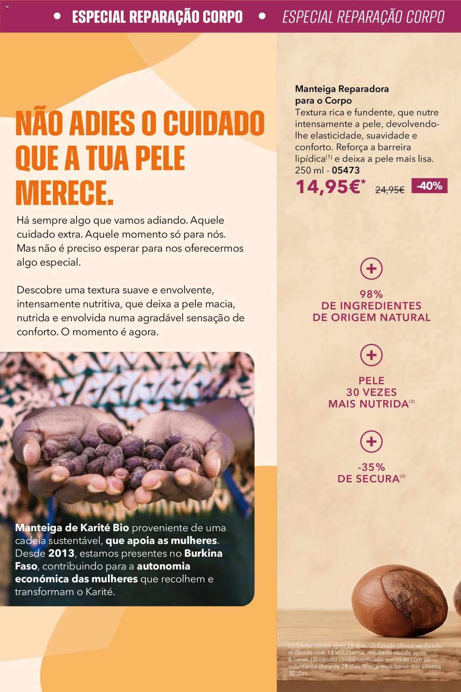 Yves Rocher Catalogo 13 │ válido de 21/10/2026 | Página: 72 | Produtos: Ingredientes, Manteiga, Manteiga de karité